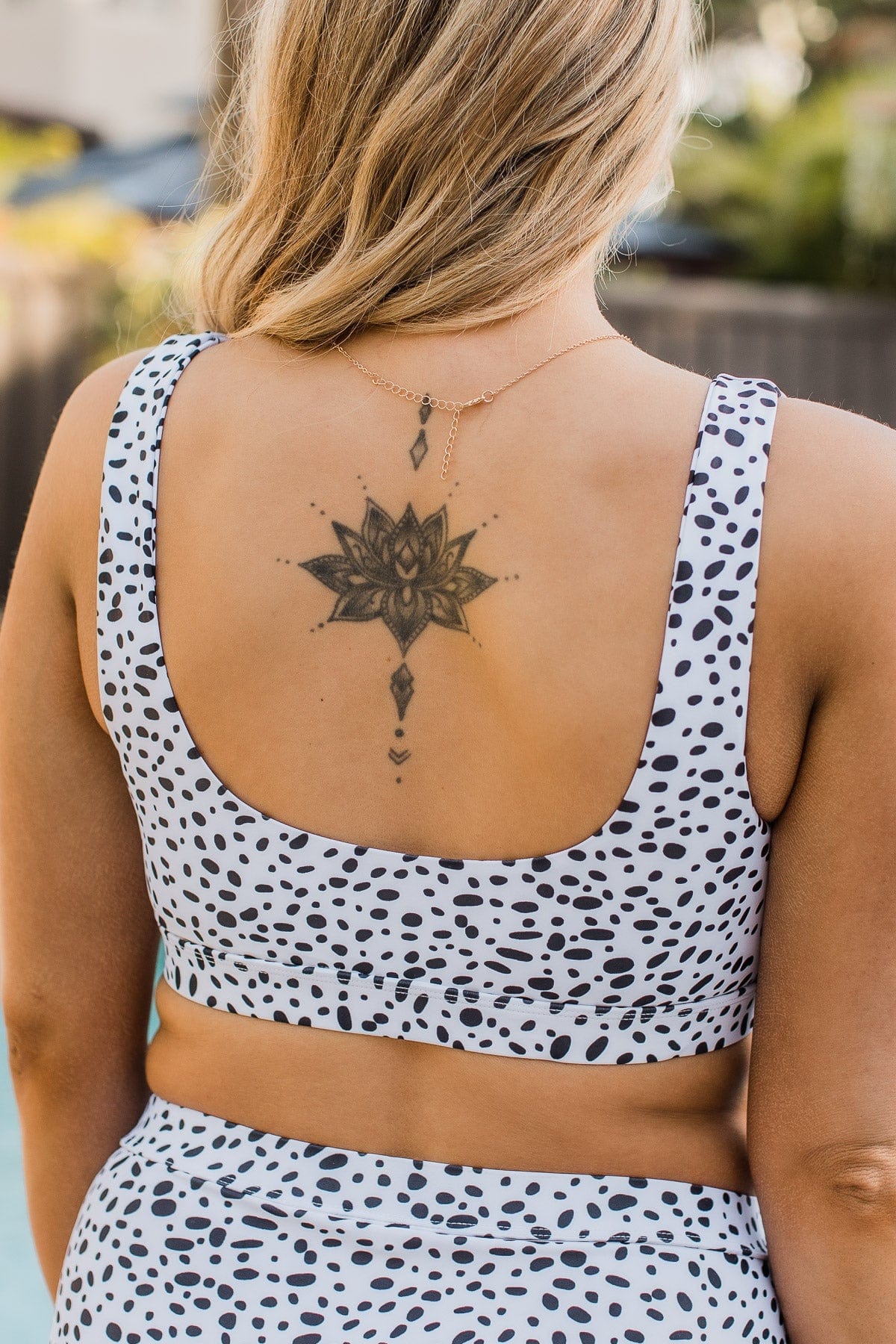 Sweeter Than Sunshine Swim Top- Dalmatian Print - Image 9
