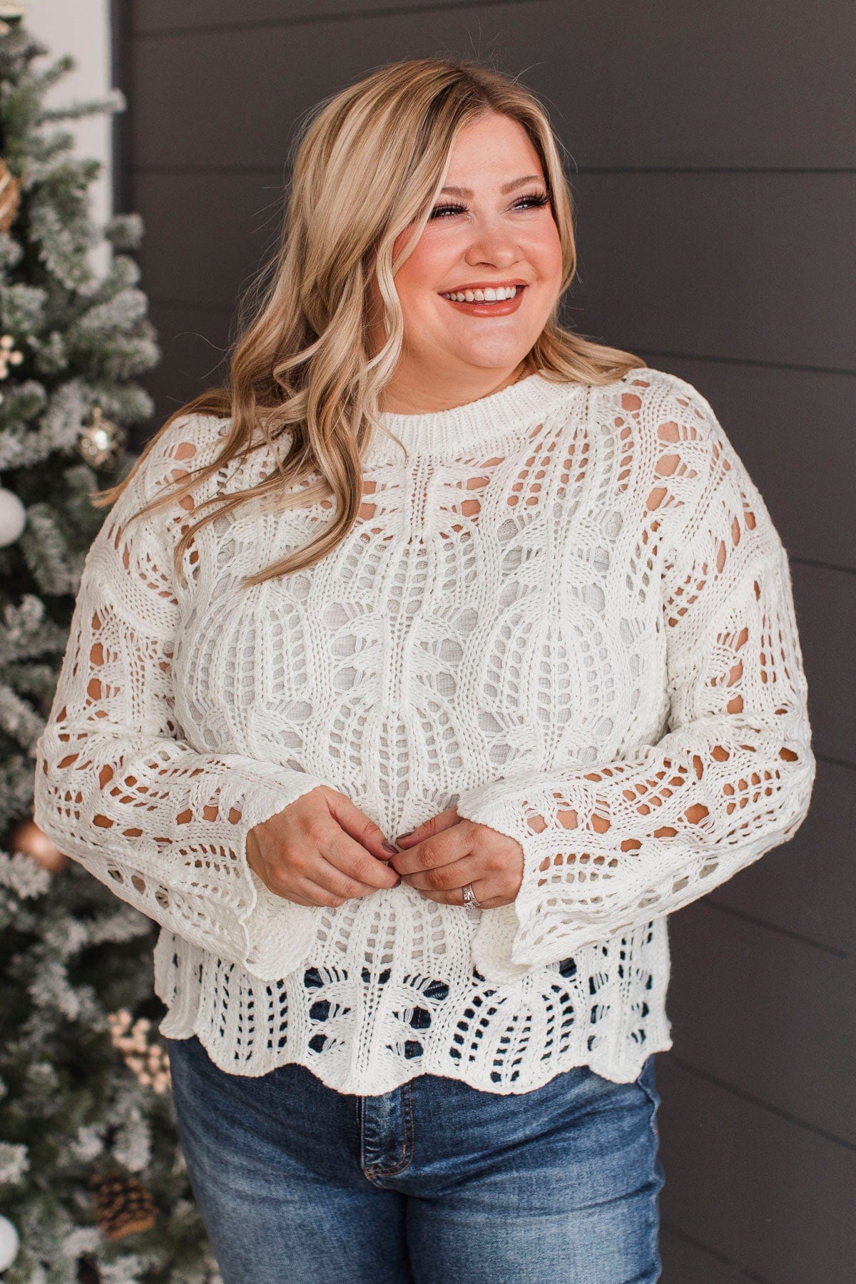 Sweetest Thing Knit Sweater- Ivory - Image 2