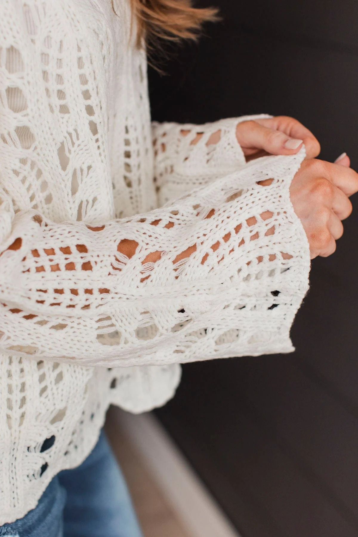 Sweetest Thing Knit Sweater- Ivory - Image 3