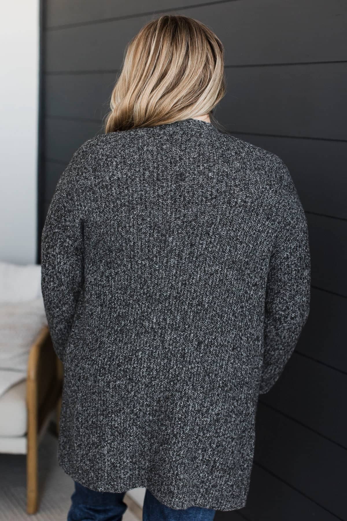 Take Me Places Knit Cardigan- Charcoal - Image 6