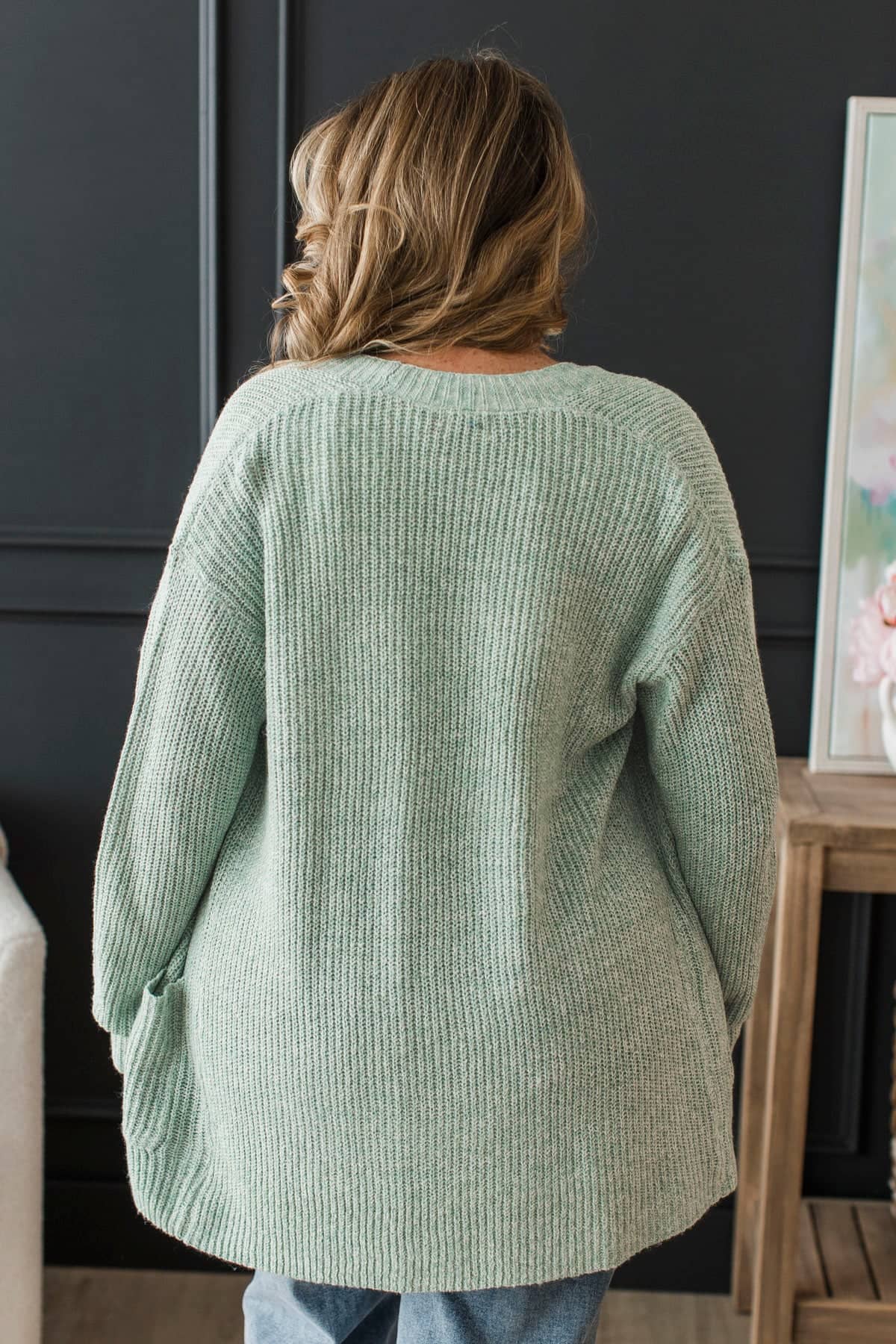 Take Me Places Knit Cardigan- Mint - Image 6