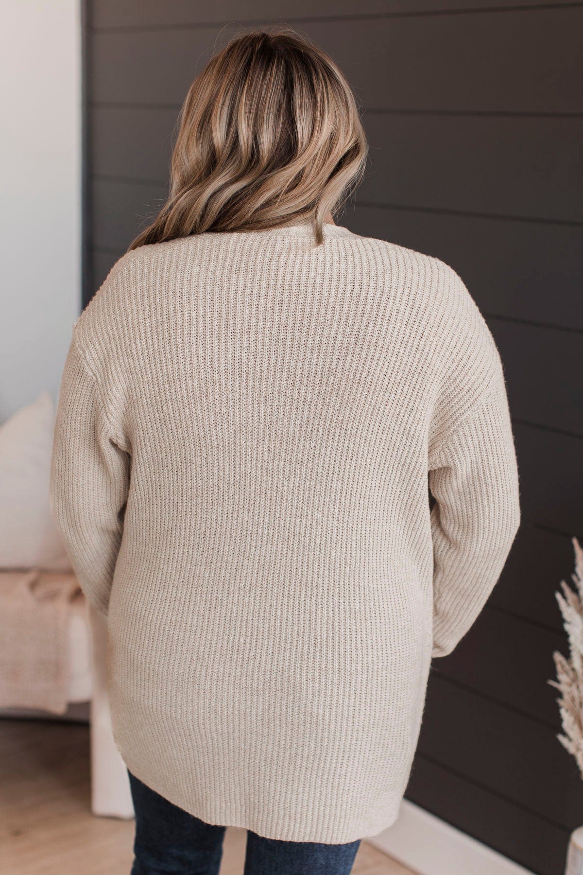 Take Me Places Knit Cardigan- Oatmeal - Image 7