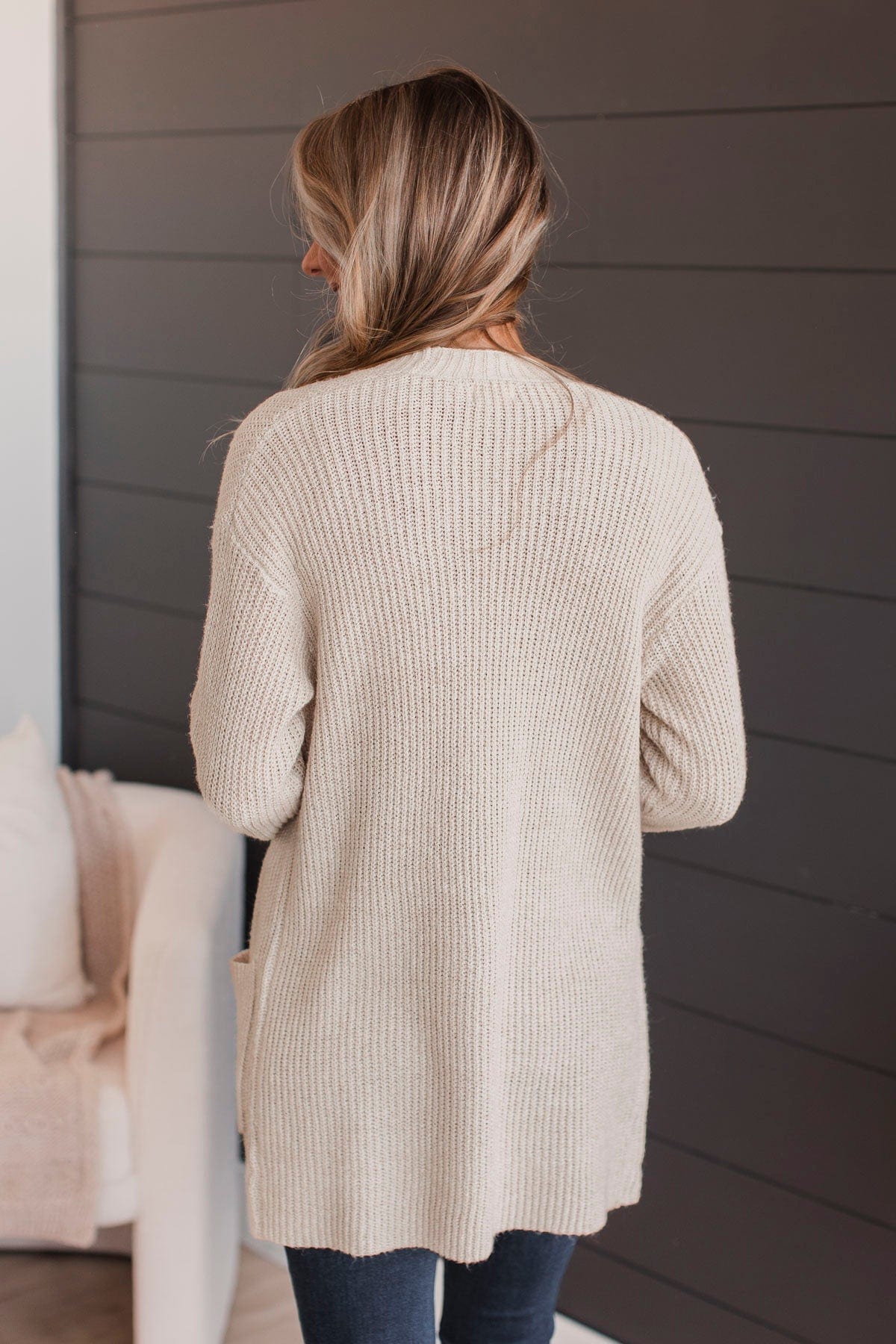 Take Me Places Knit Cardigan- Oatmeal - Image 8