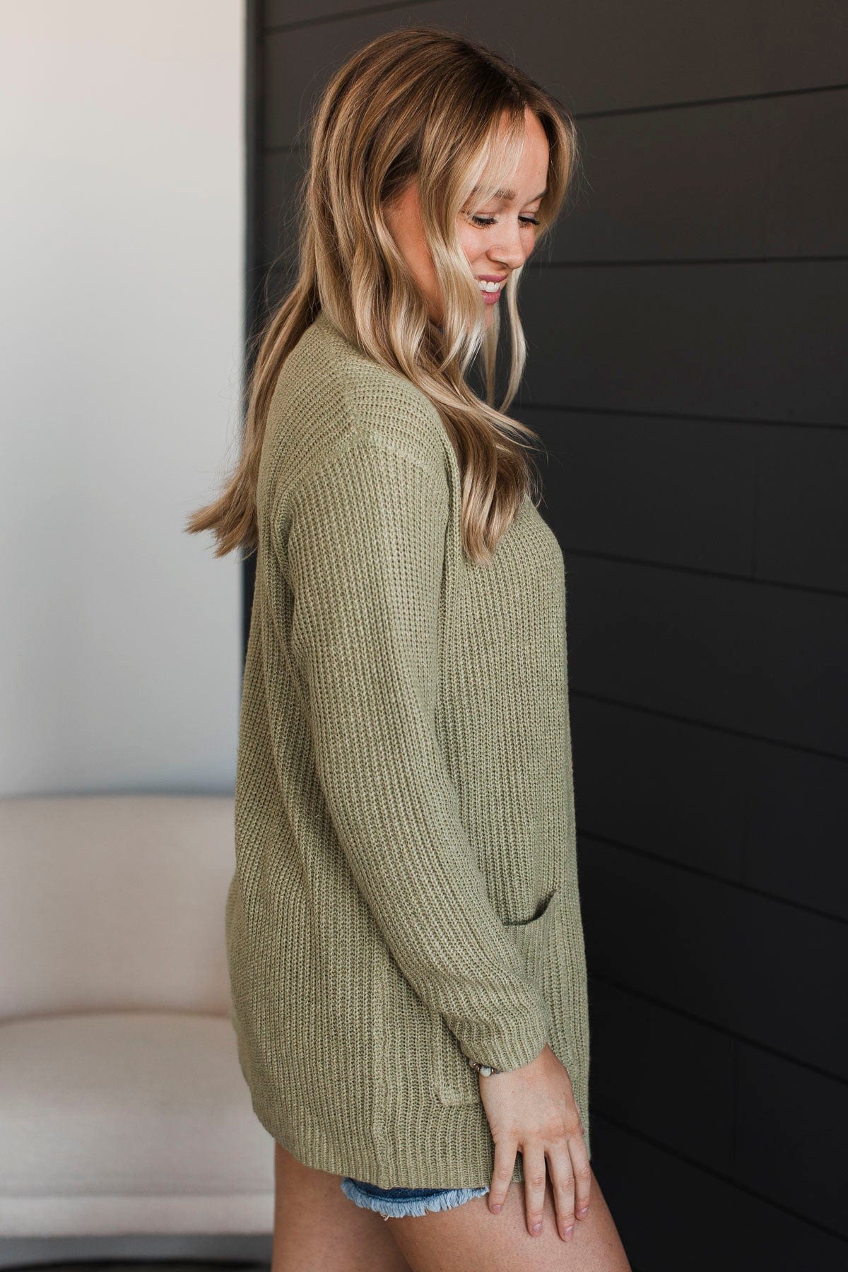 Take Me Places Knit Cardigan- Sage - Image 5