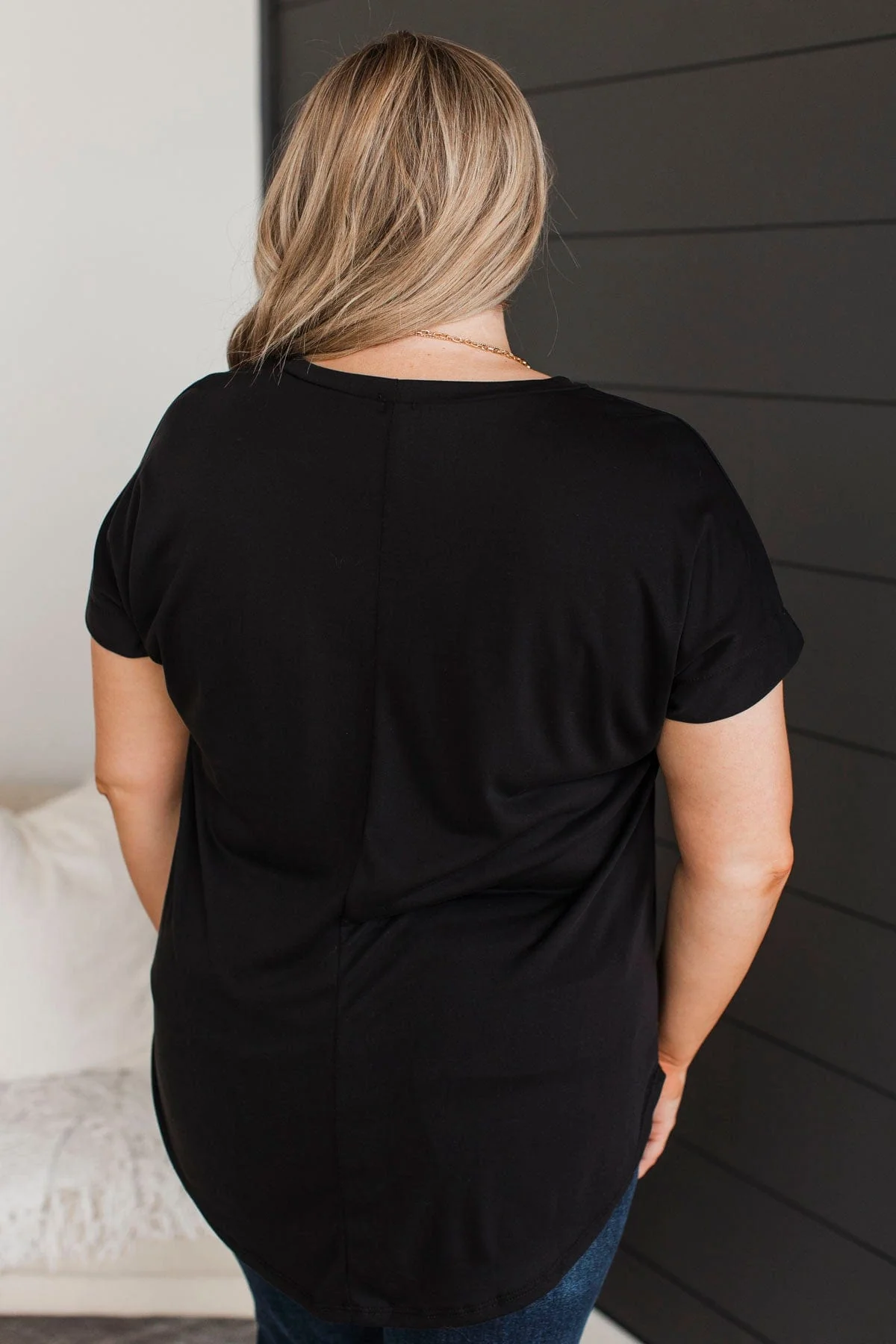 Take Me Shopping Short Sleeve Top- Black - Image 8