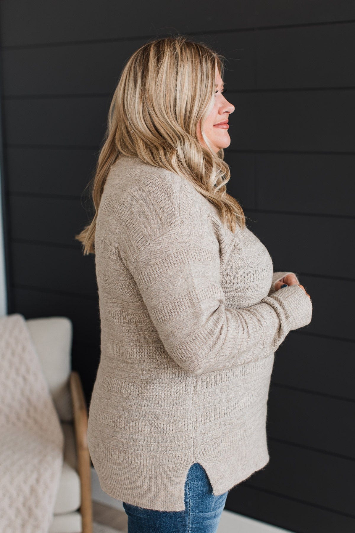 Test Of Time Knit Sweater- Oatmeal - Image 6