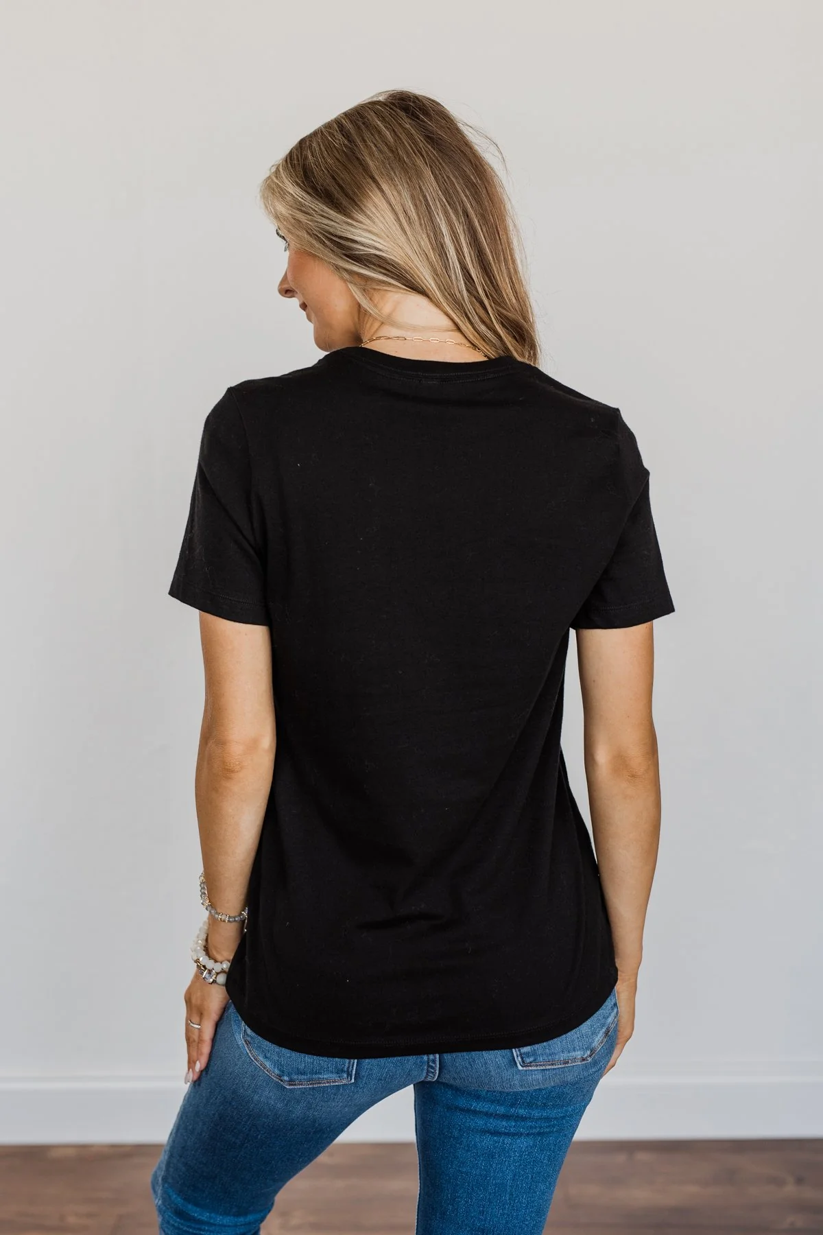 "Thankful, Blessed & Kind Of A Mess Mama" Graphic Top- Black - Image 9