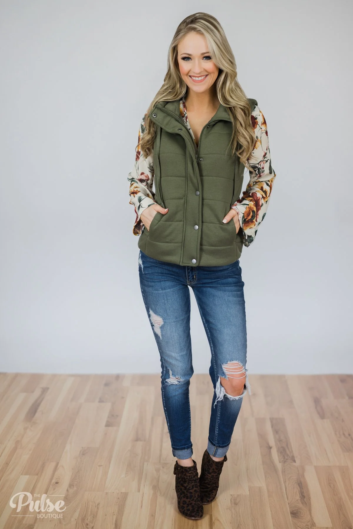 That's A Wrap Floral Top- Ivory - Image 3