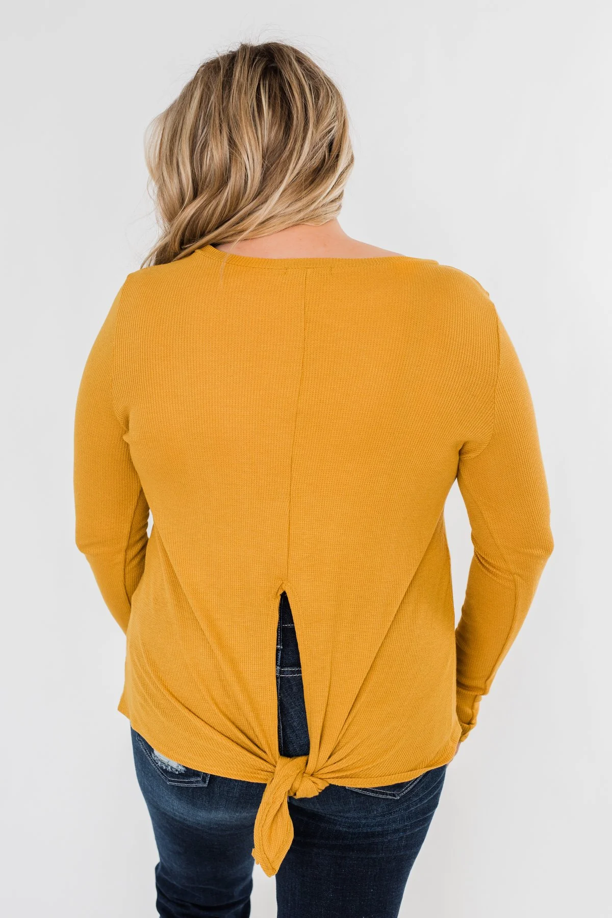 The Best I Can Long Sleeve Top- Mustard - Image 11
