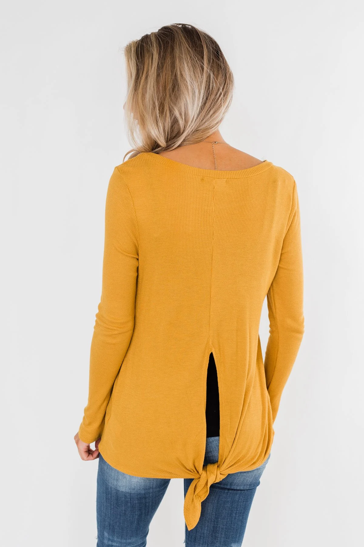 The Best I Can Long Sleeve Top- Mustard - Image 12