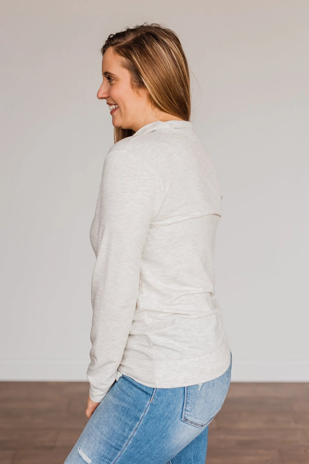The Coming Season 1/4 Zip Pullover- Ash Grey - Image 13