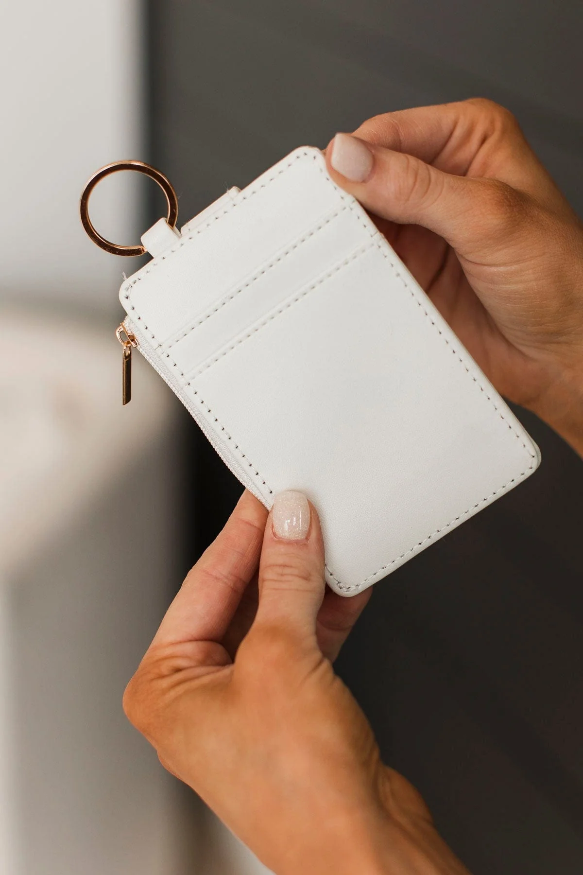 The Darling Effect Keychain Card Wallet- White - Image 2