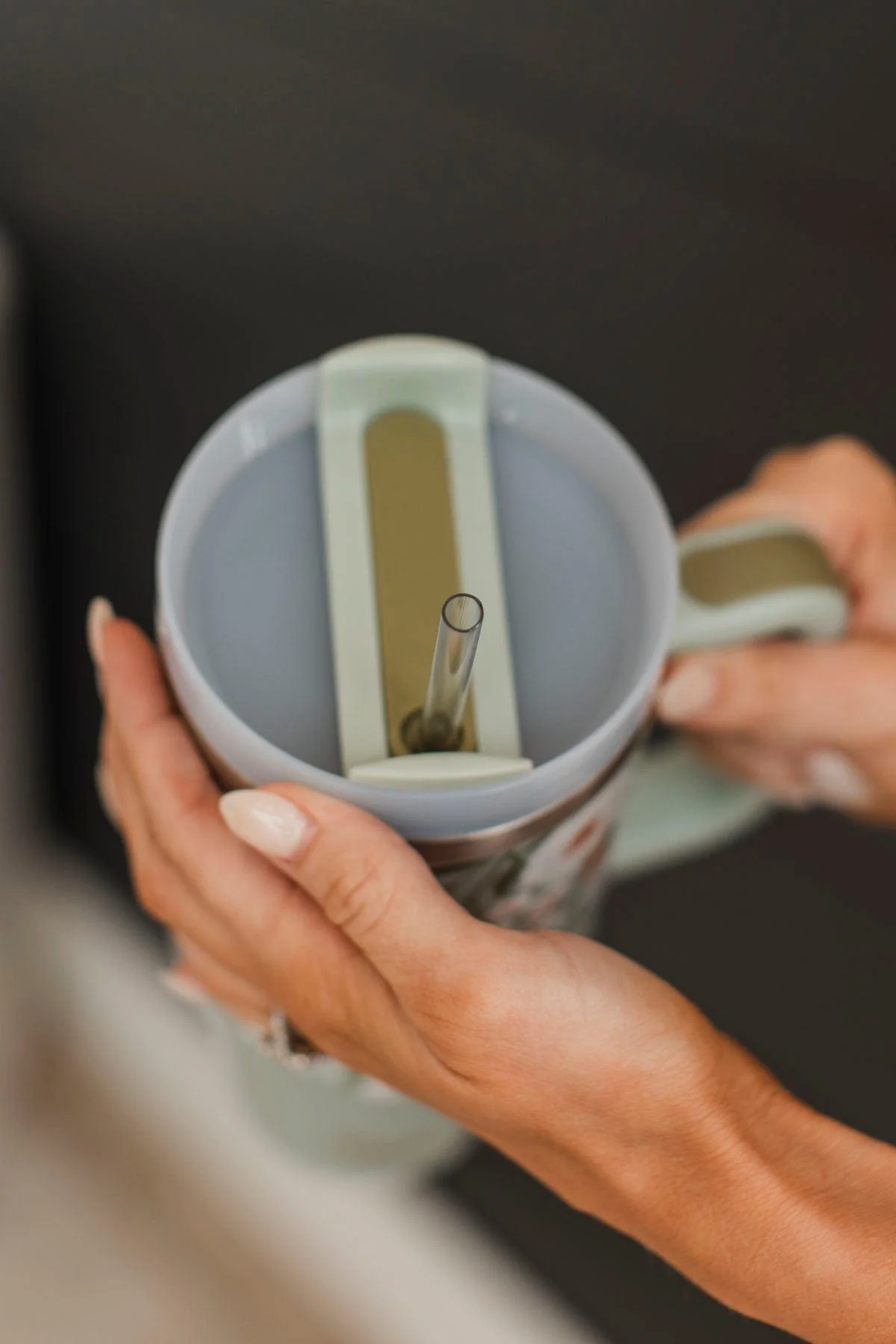 The Darling Effect Travel Tumbler- Sage Floral - Image 2