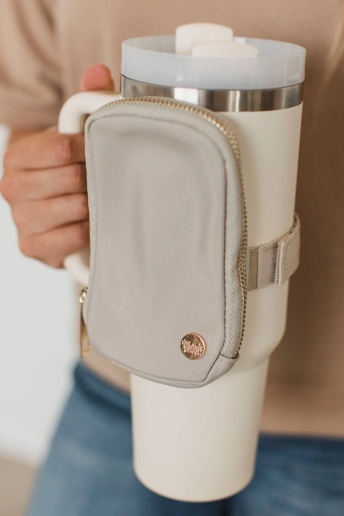 The Darling Effect Tumbler Fanny Pack- Natural Beige - Image 2