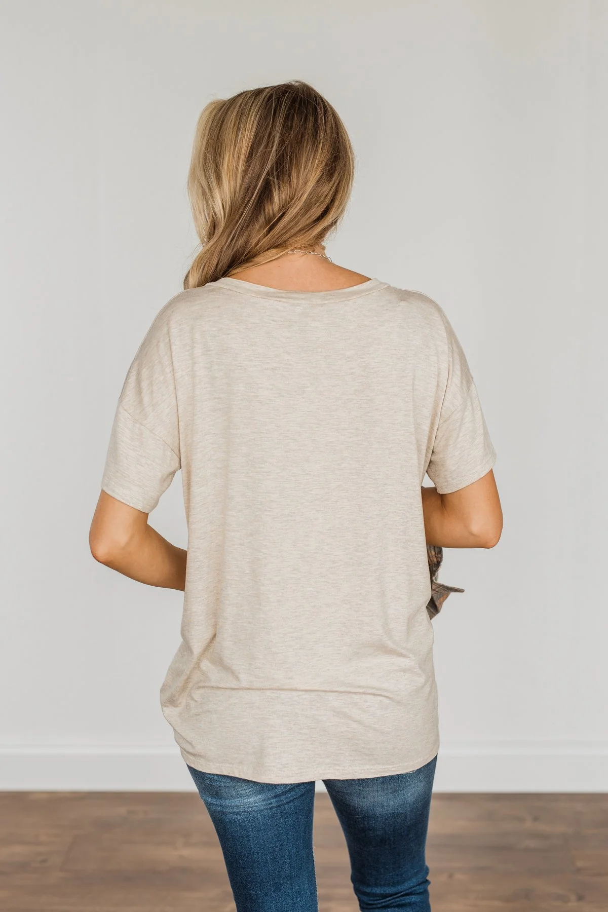 "The Desert Is Calling" Graphic Top- Oatmeal - Image 12