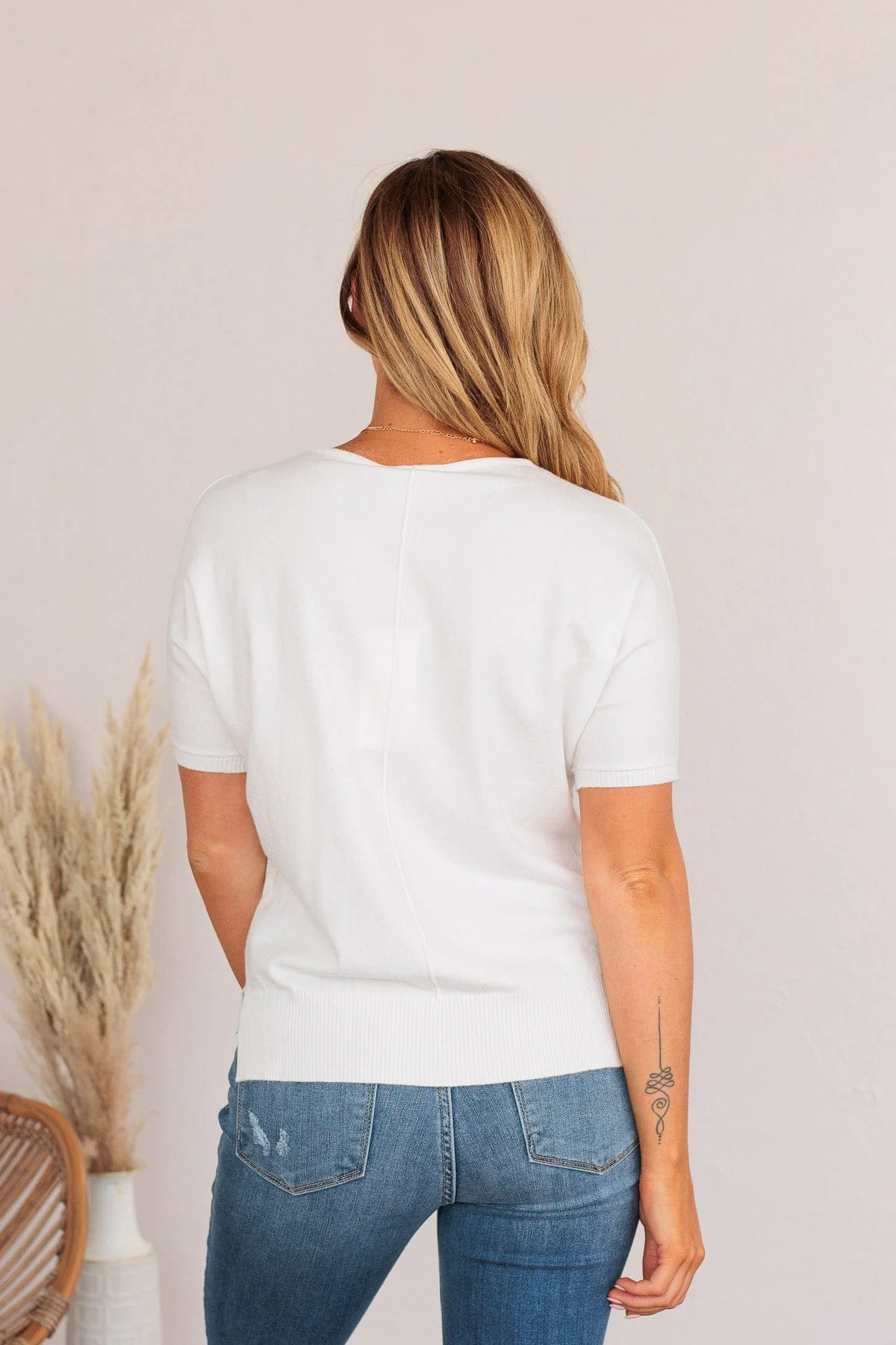 The Fairest Of Them All Pocket Top- Off White - Image 10