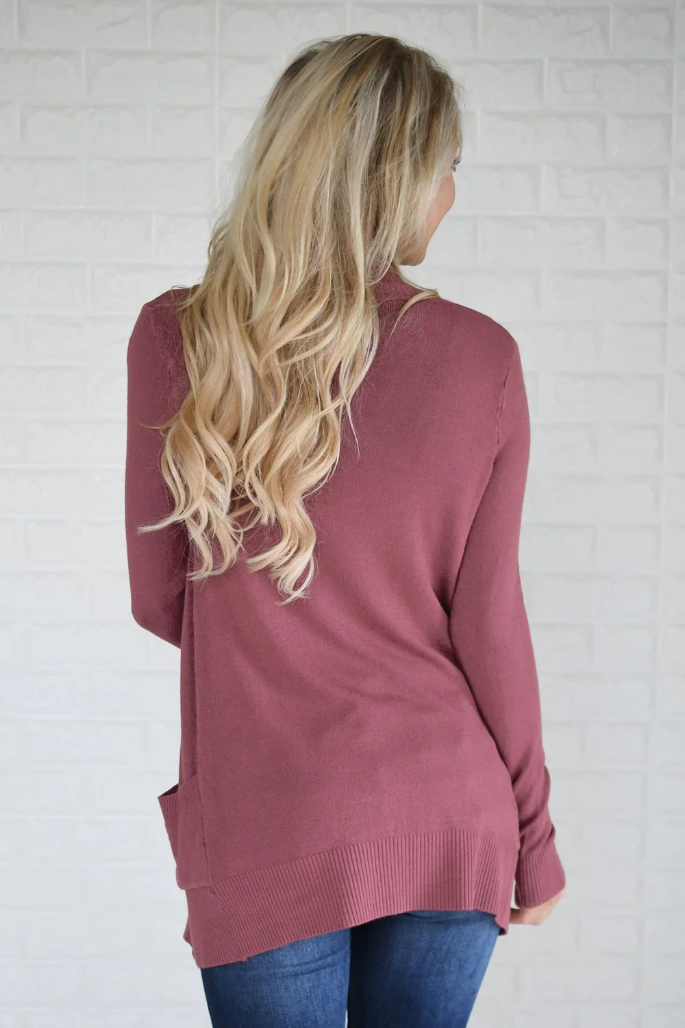 The Fundamental Cardigan ~ Dark Rose - Image 5
