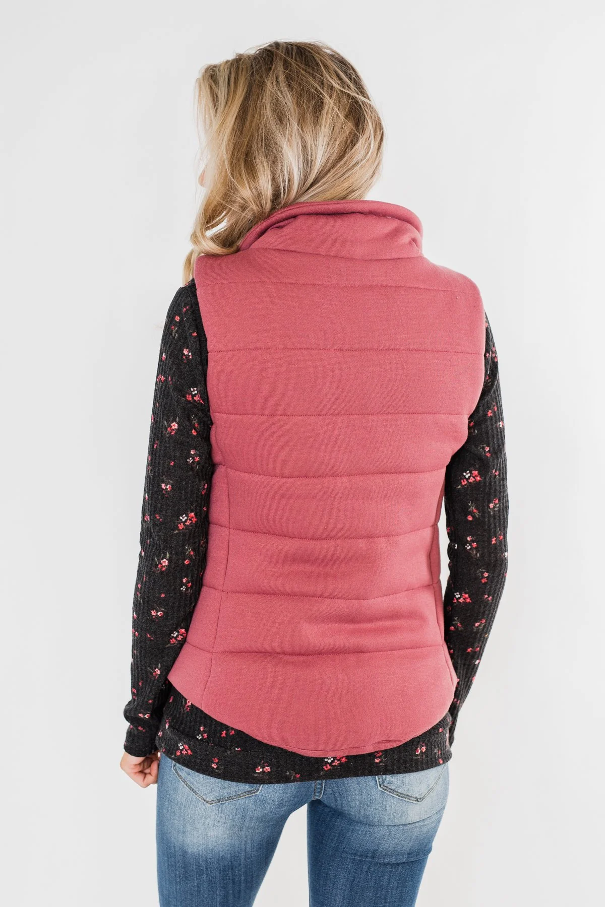 The Most Perfect Puffer Vest- Antique Mauve - Image 10