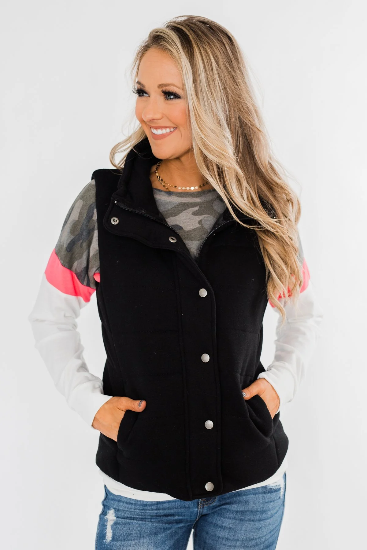 The Most Perfect Puffer Vest- Black