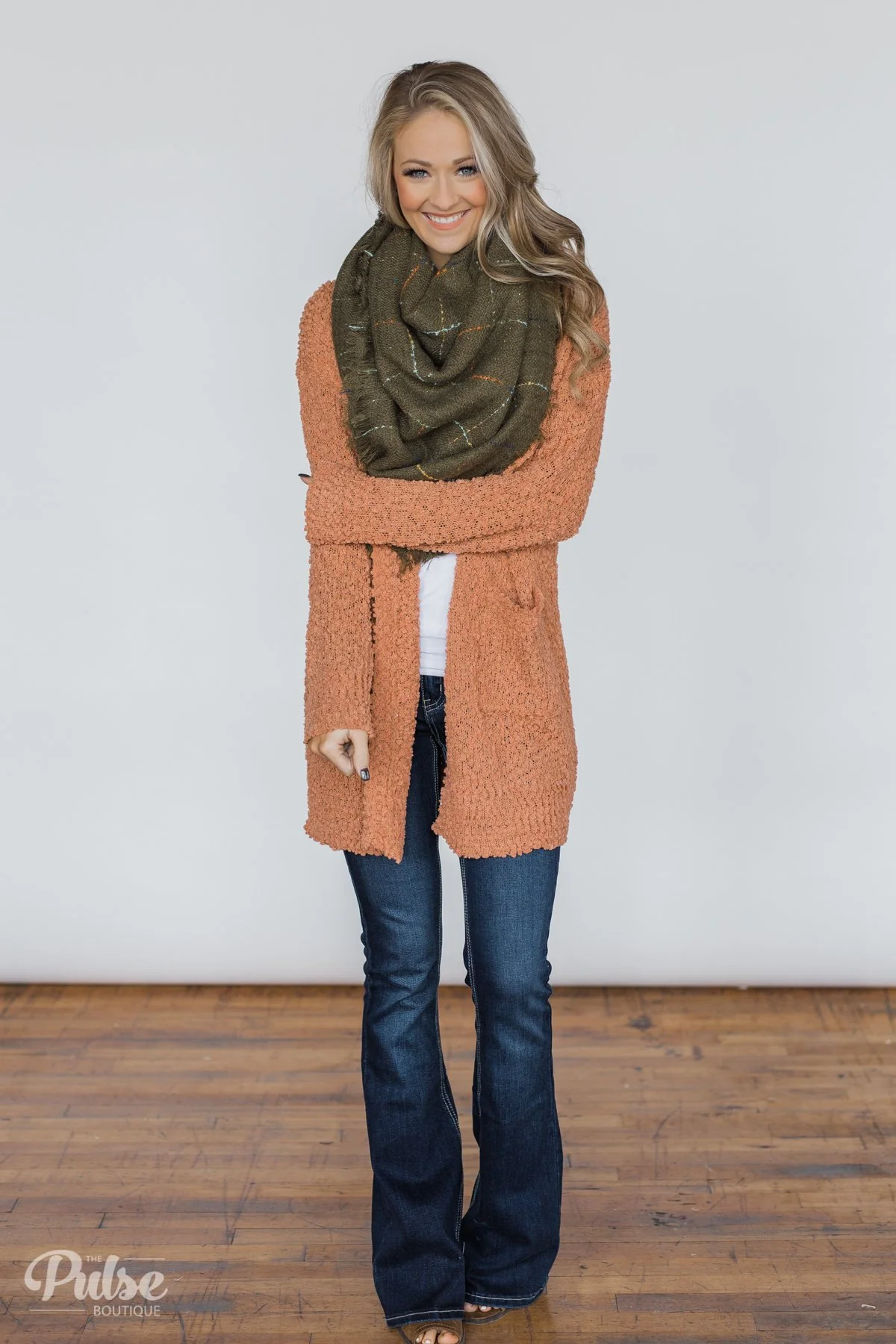The Perfect Blanket Scarf- Olive - Image 2