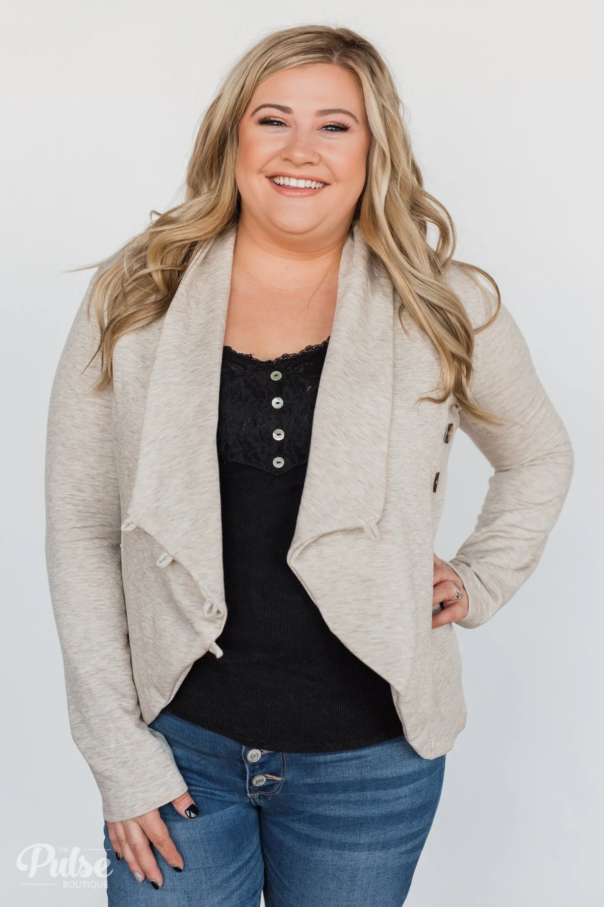 The Perfect Occasion Jacket- Oatmeal - Image 2