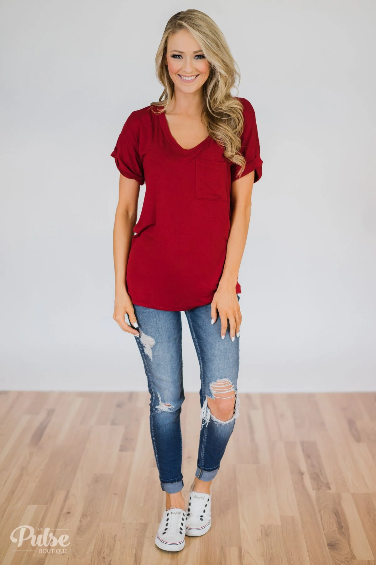 The Perfect Pocket Tee - Red - Image 3