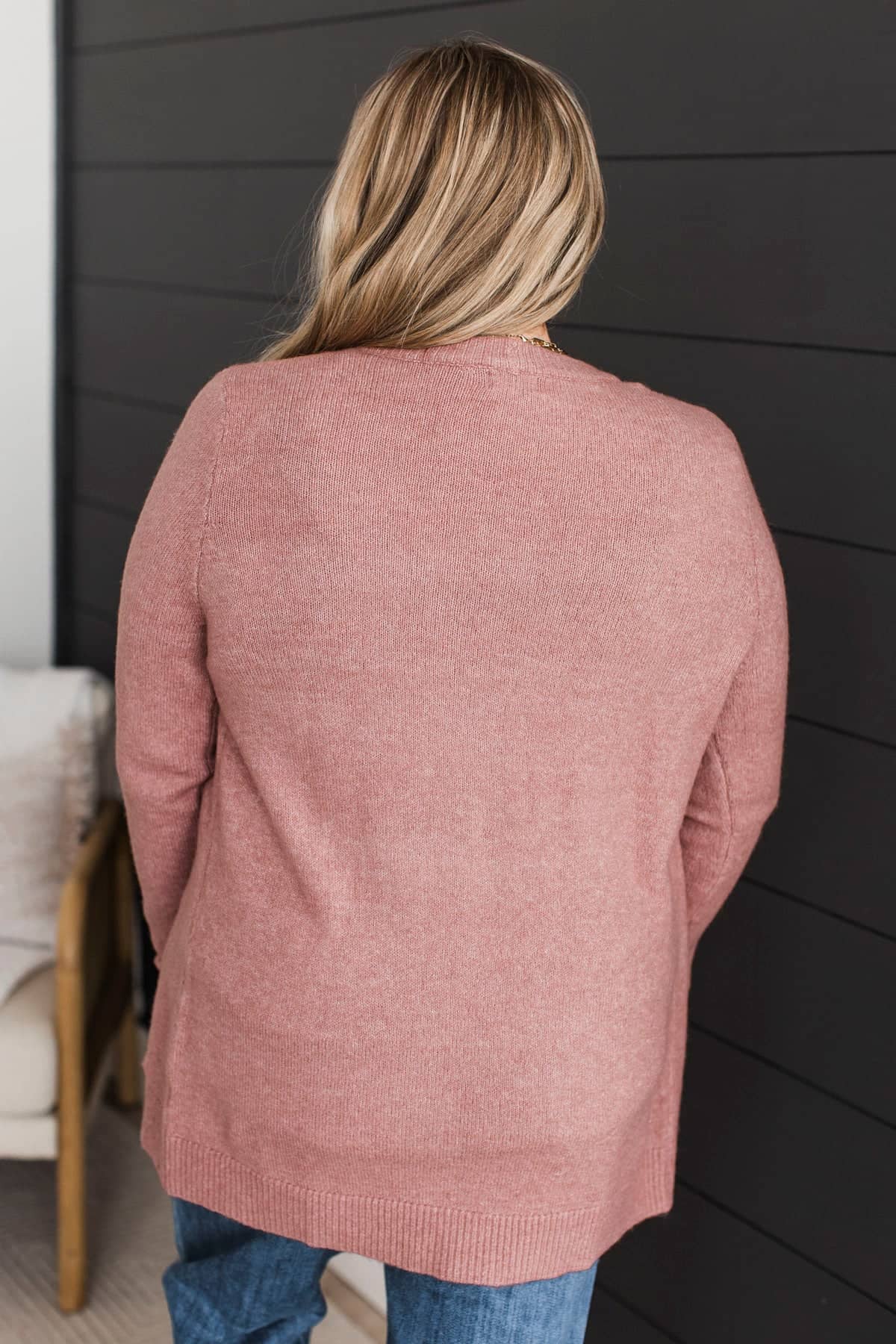 Think It Over Knit Cardigan- Dusty Mauve - Image 8