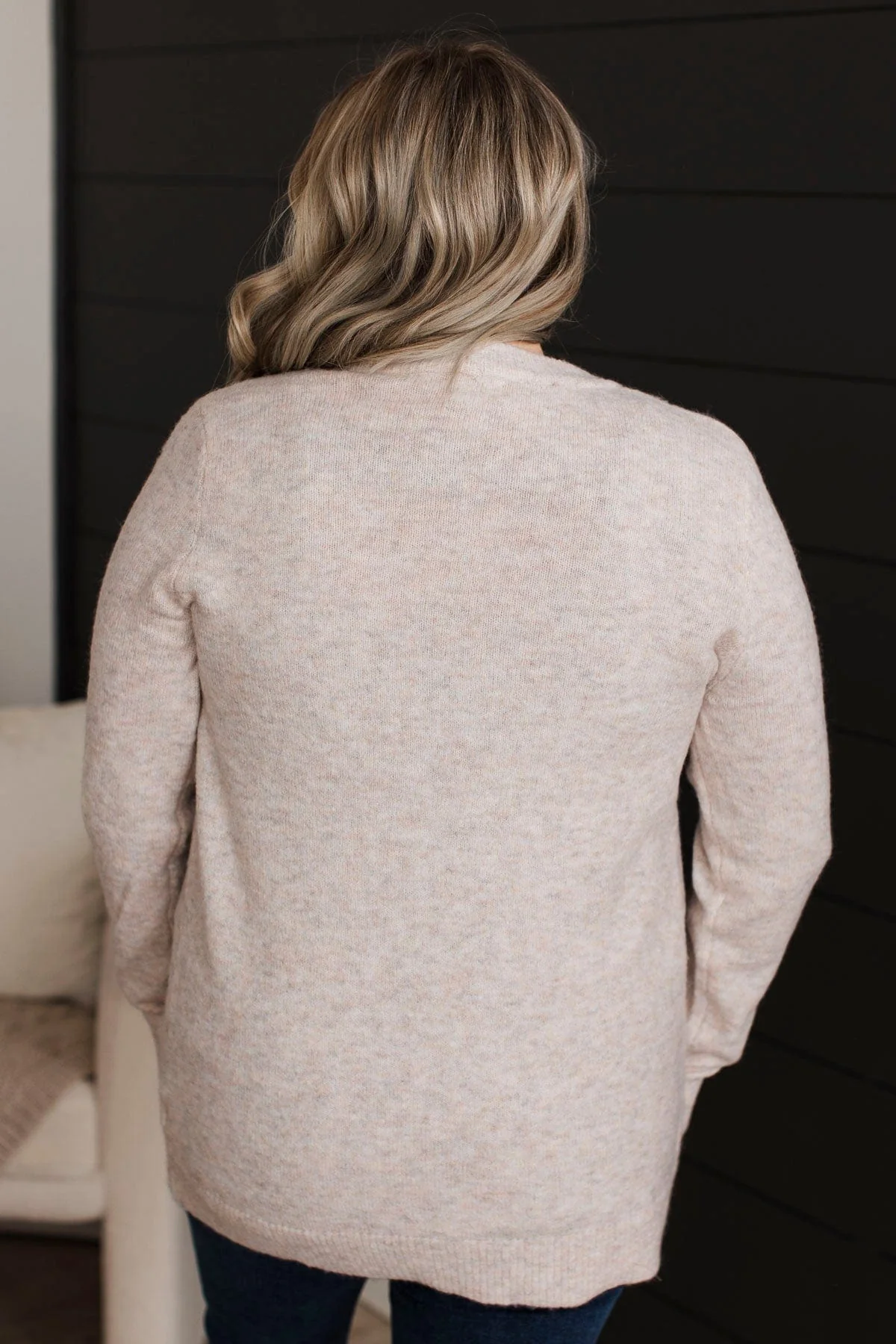 Think It Over Knit Cardigan- Oatmeal - Image 8
