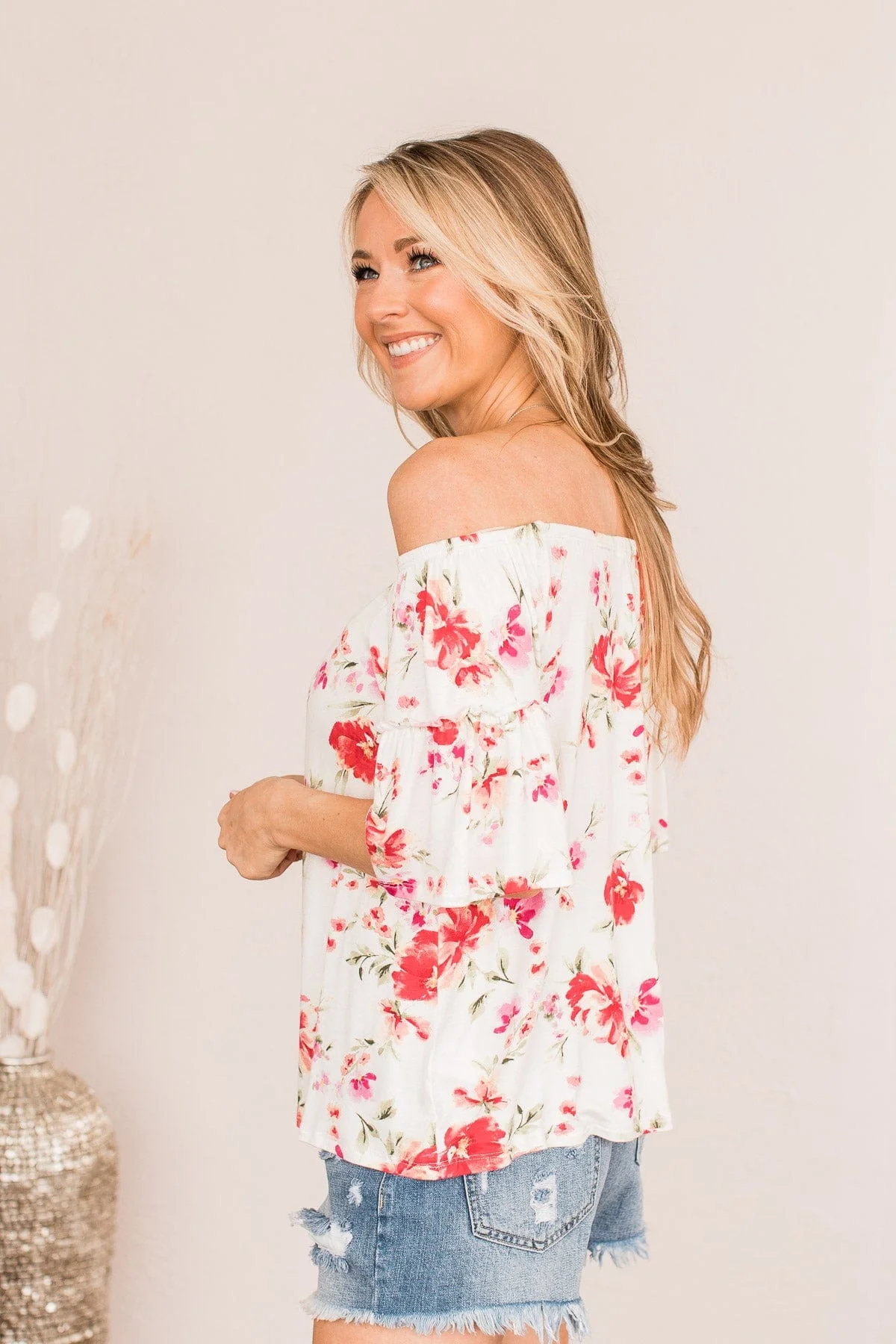 Those Who Wander Floral Top- Ivory - Image 6