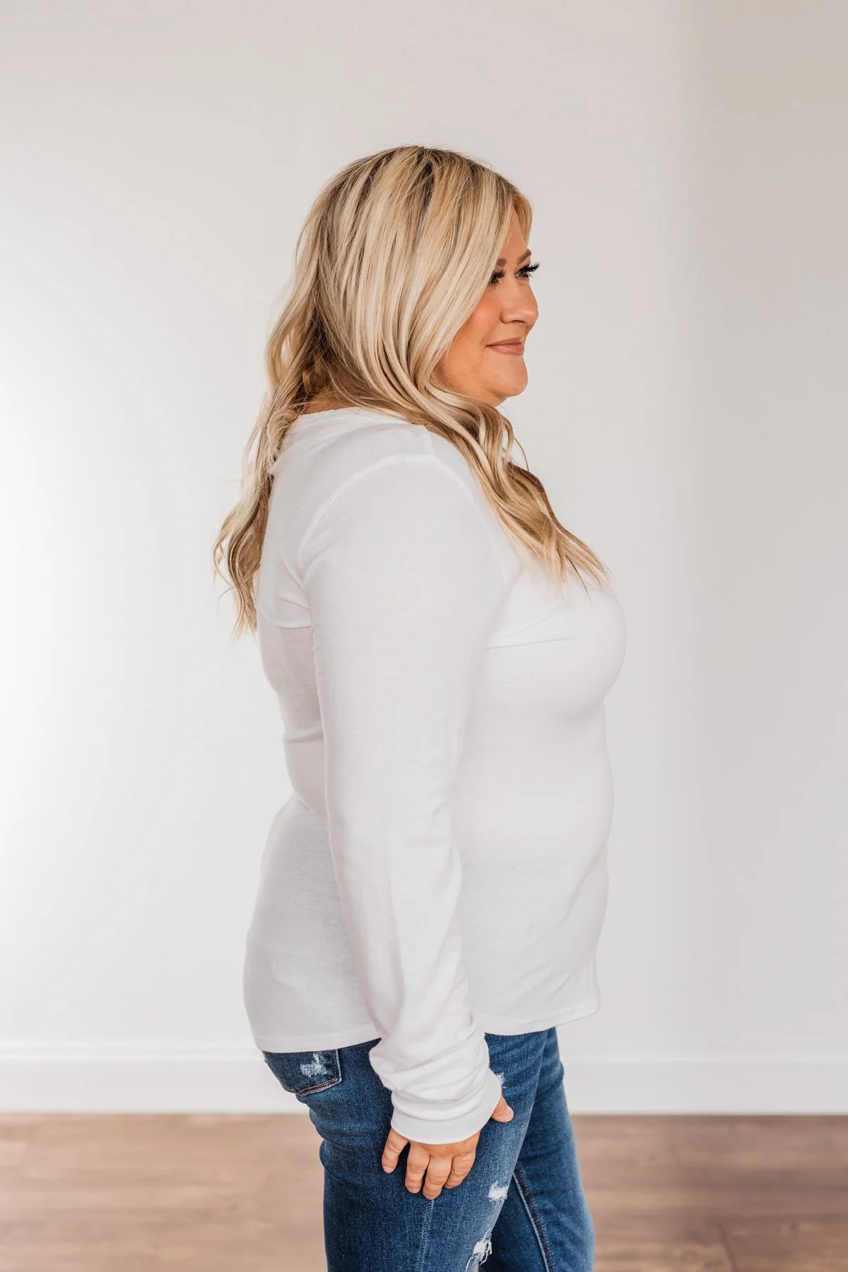Thread and Supply Silent Night Long Sleeve Shirt- Ivory - Image 6