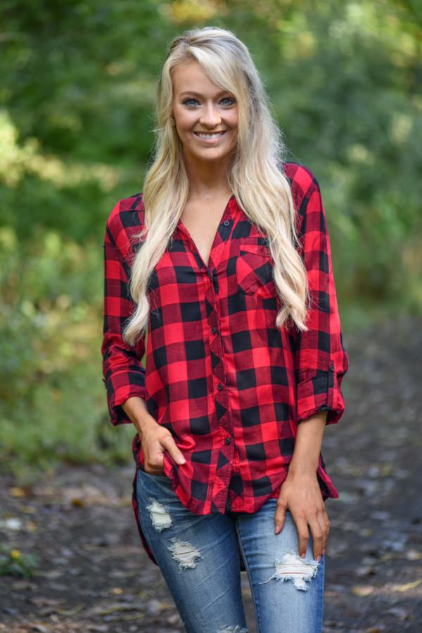 Thread & Supply Flannel ~ Blk Checkered Wash - Image 2