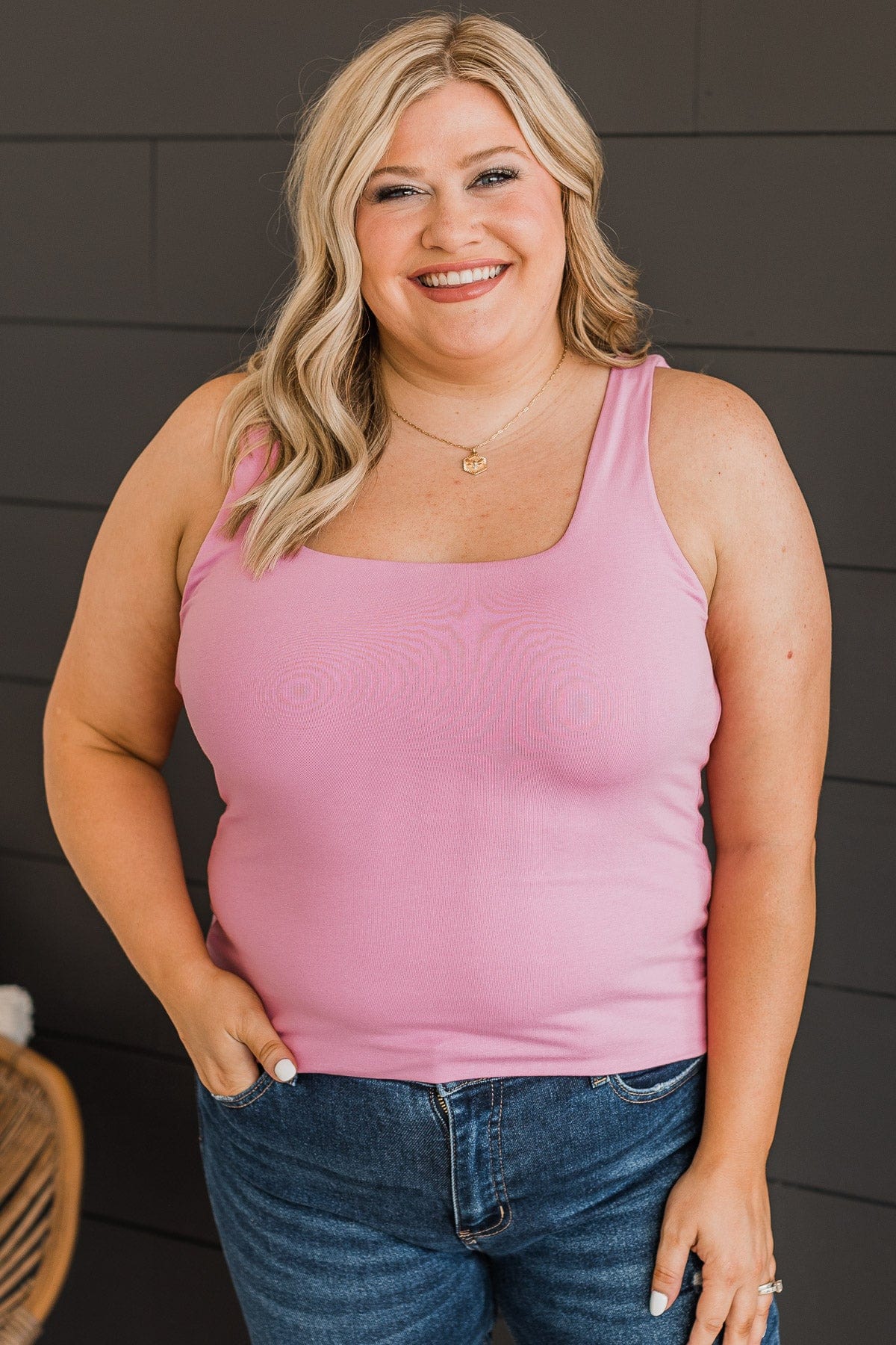 Thread & Supply Forever Favorite Tank Top- Light Pink - Image 2
