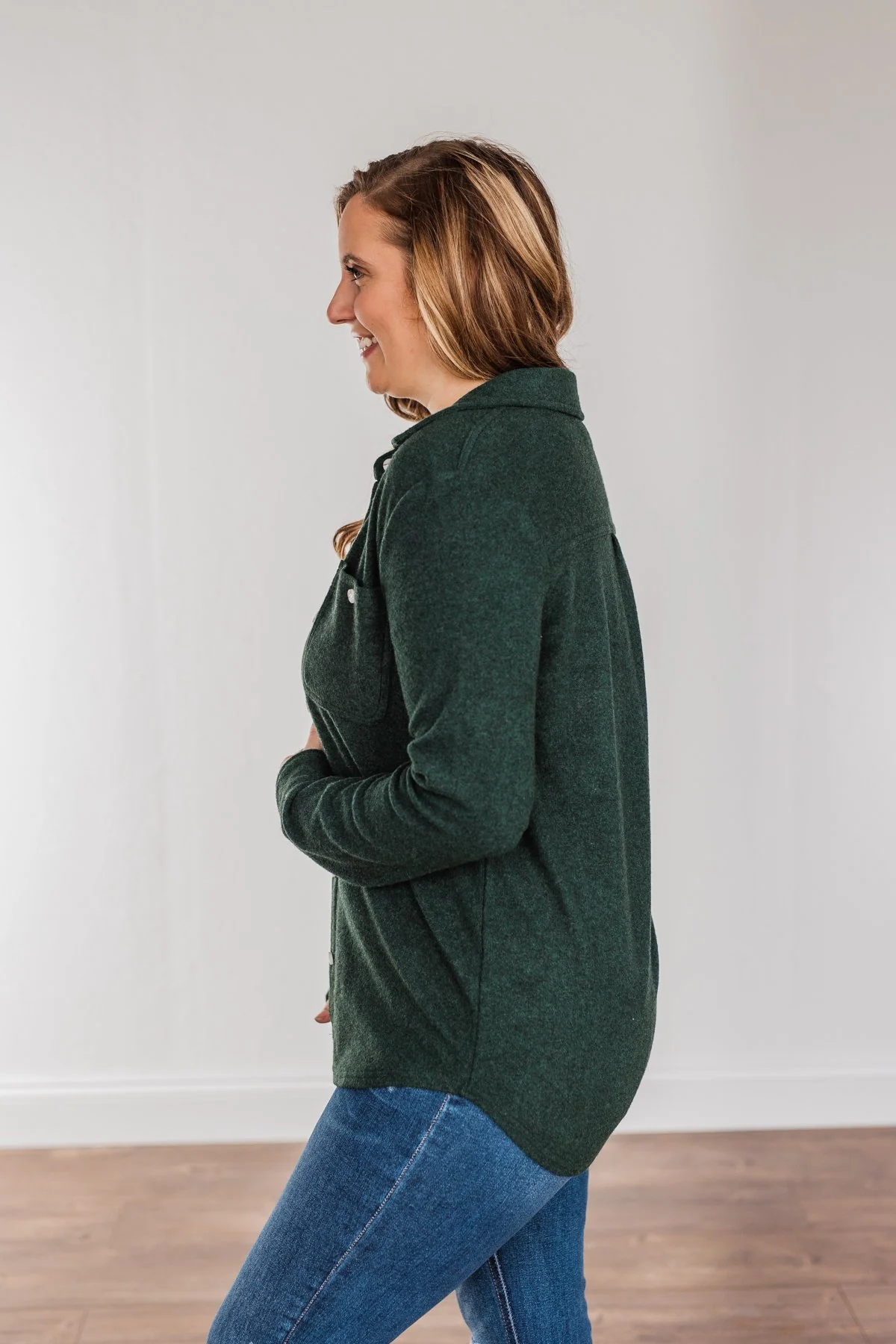 Thread & Supply Free Falling Lightweight Button Down Jacket- Wintergreen - Image 14