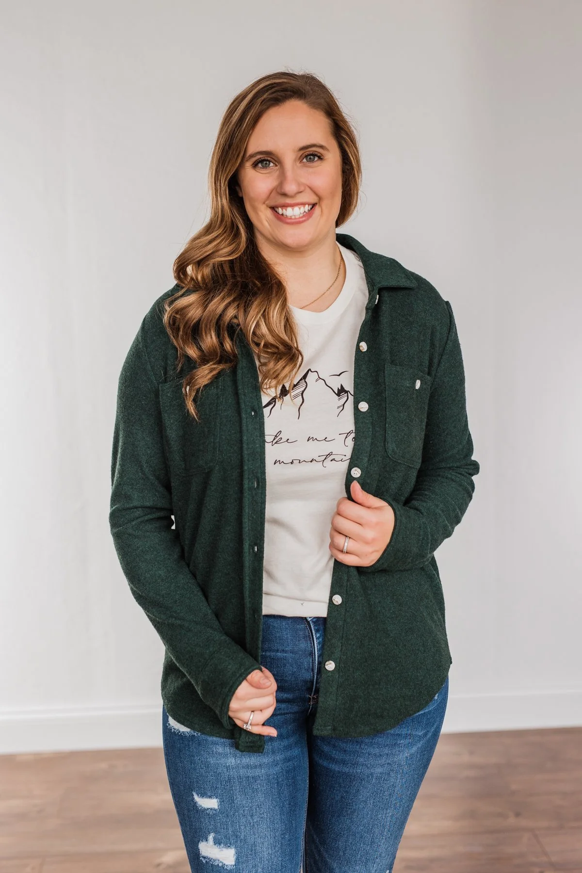 Thread & Supply Free Falling Lightweight Button Down Jacket- Wintergreen - Image 8