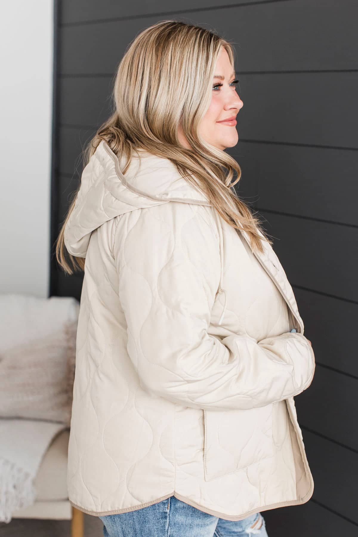 Thread & Supply Go Explore Puffer Jacket- Beige - Image 5