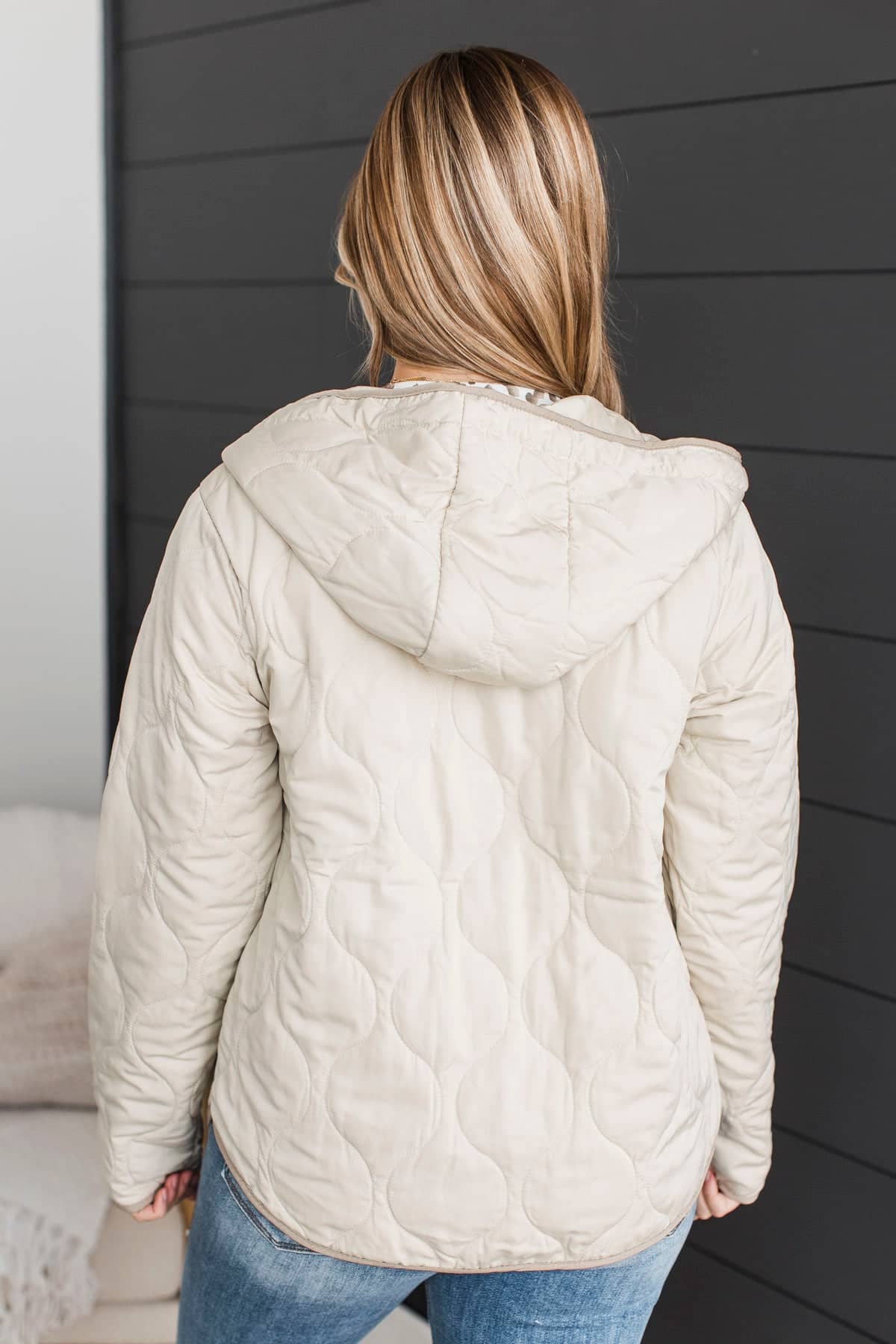 Thread & Supply Go Explore Puffer Jacket- Beige - Image 6
