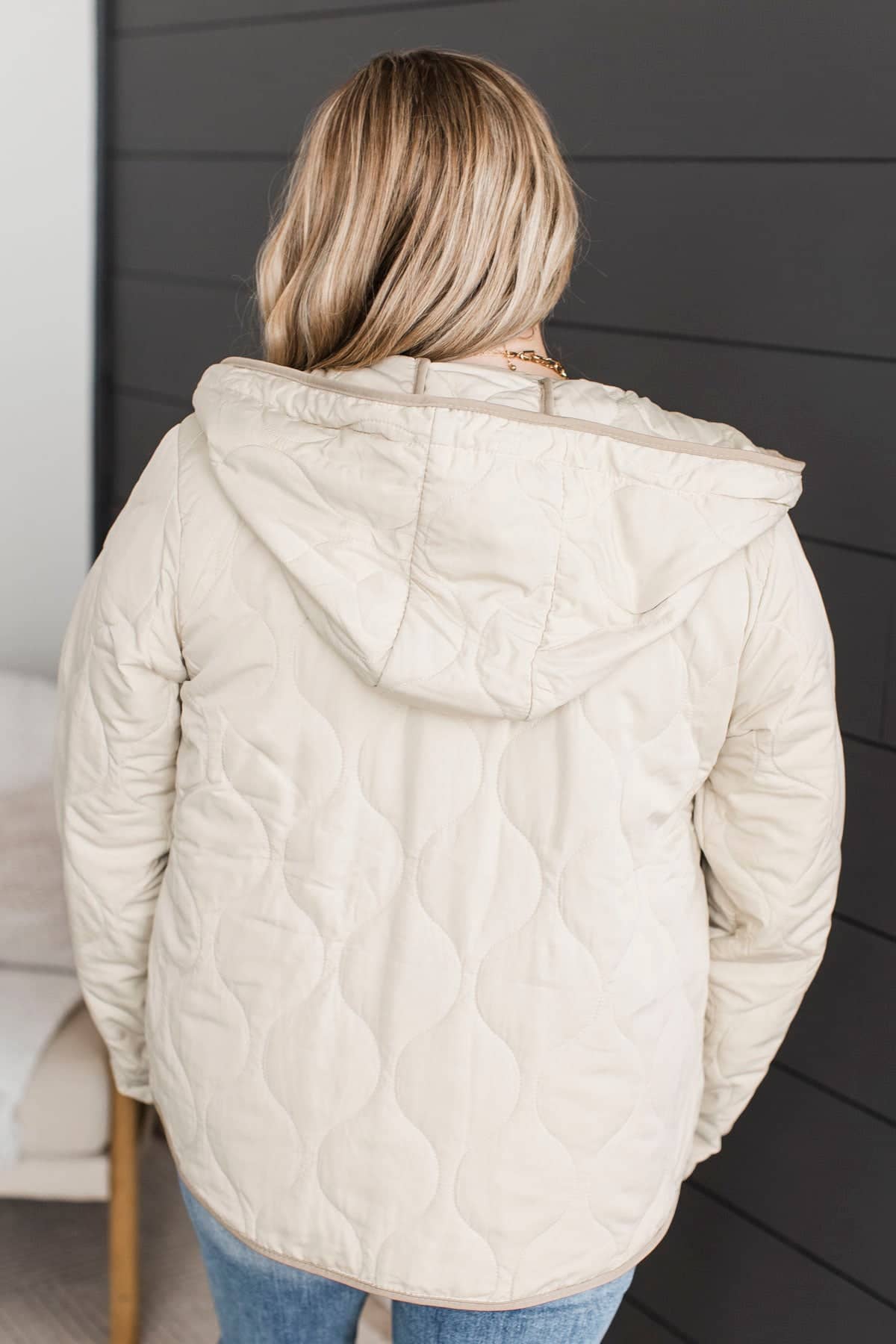 Thread & Supply Go Explore Puffer Jacket- Beige - Image 7