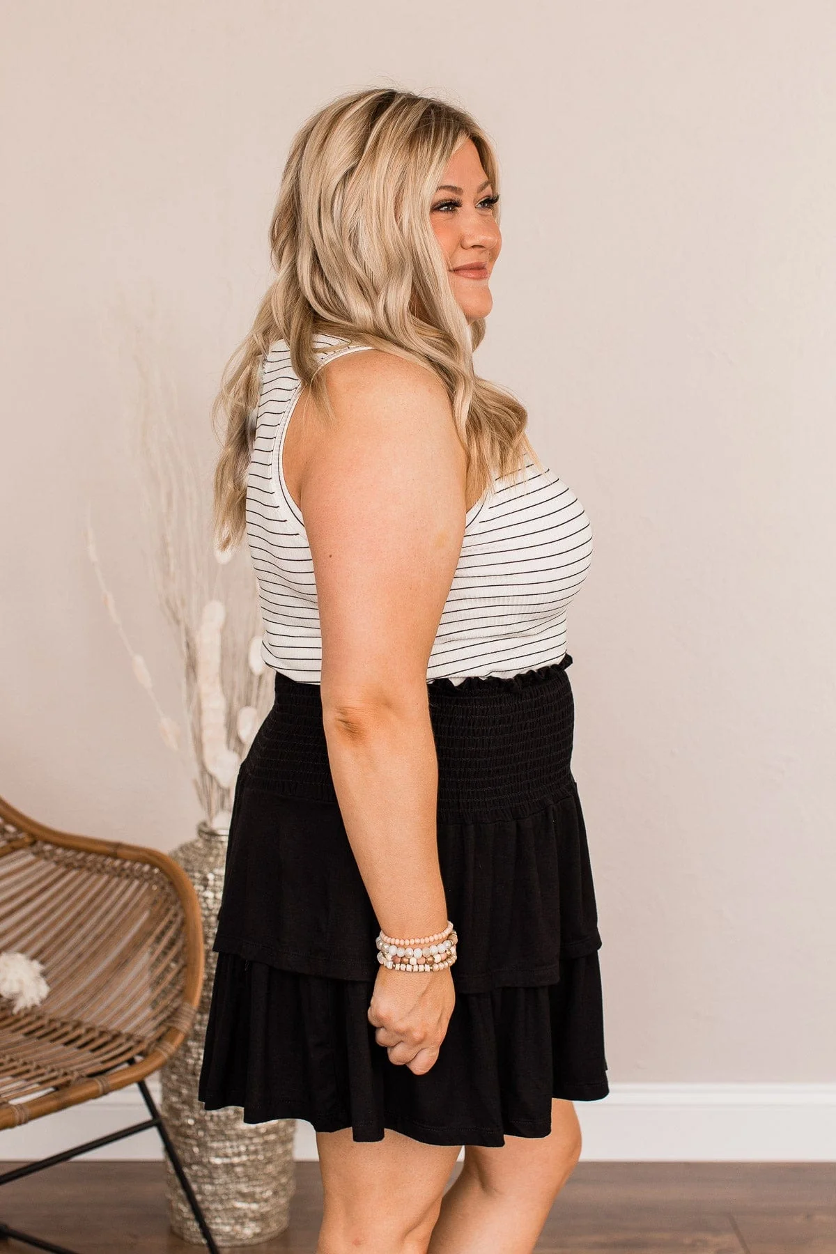 Thread & Supply Kiss Me Hard Striped Top- Ivory - Image 7