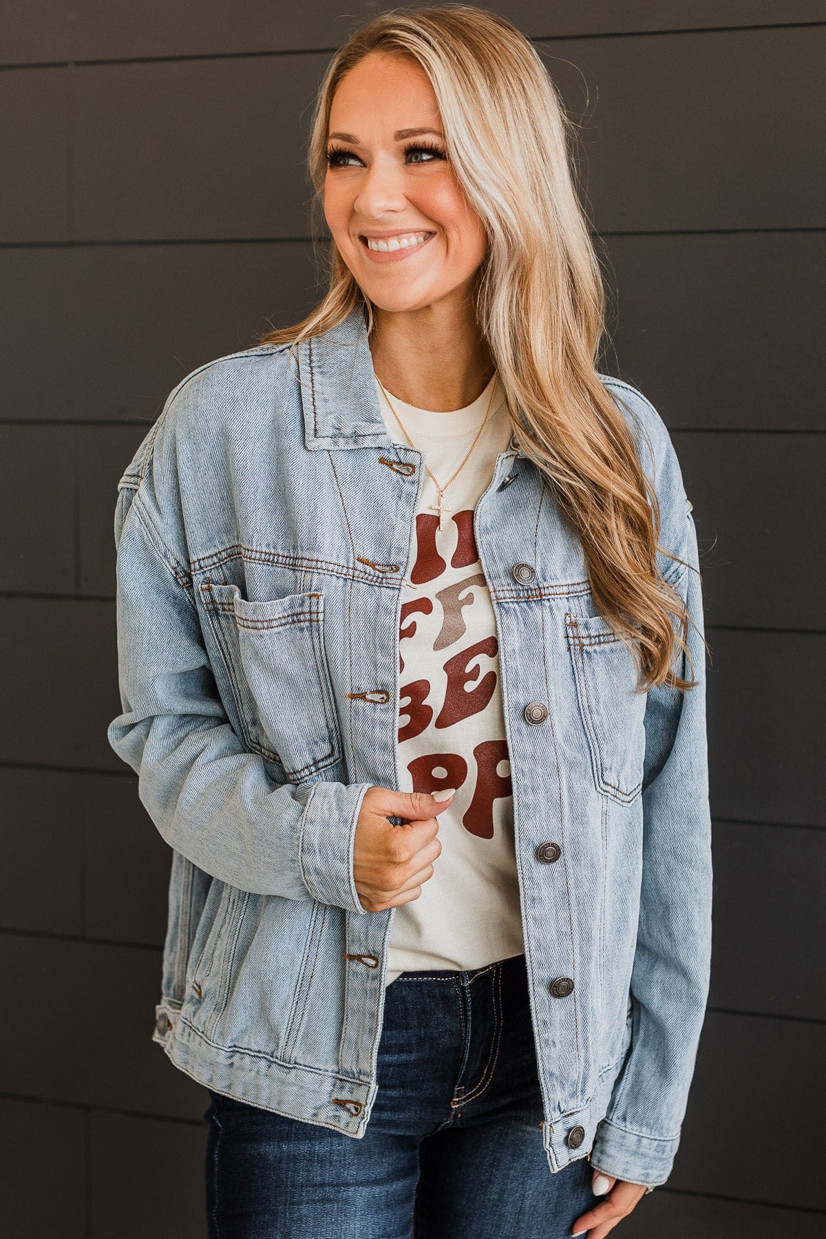 Thread & Supply New In Town Denim Jacket- Light Wash - Image 3
