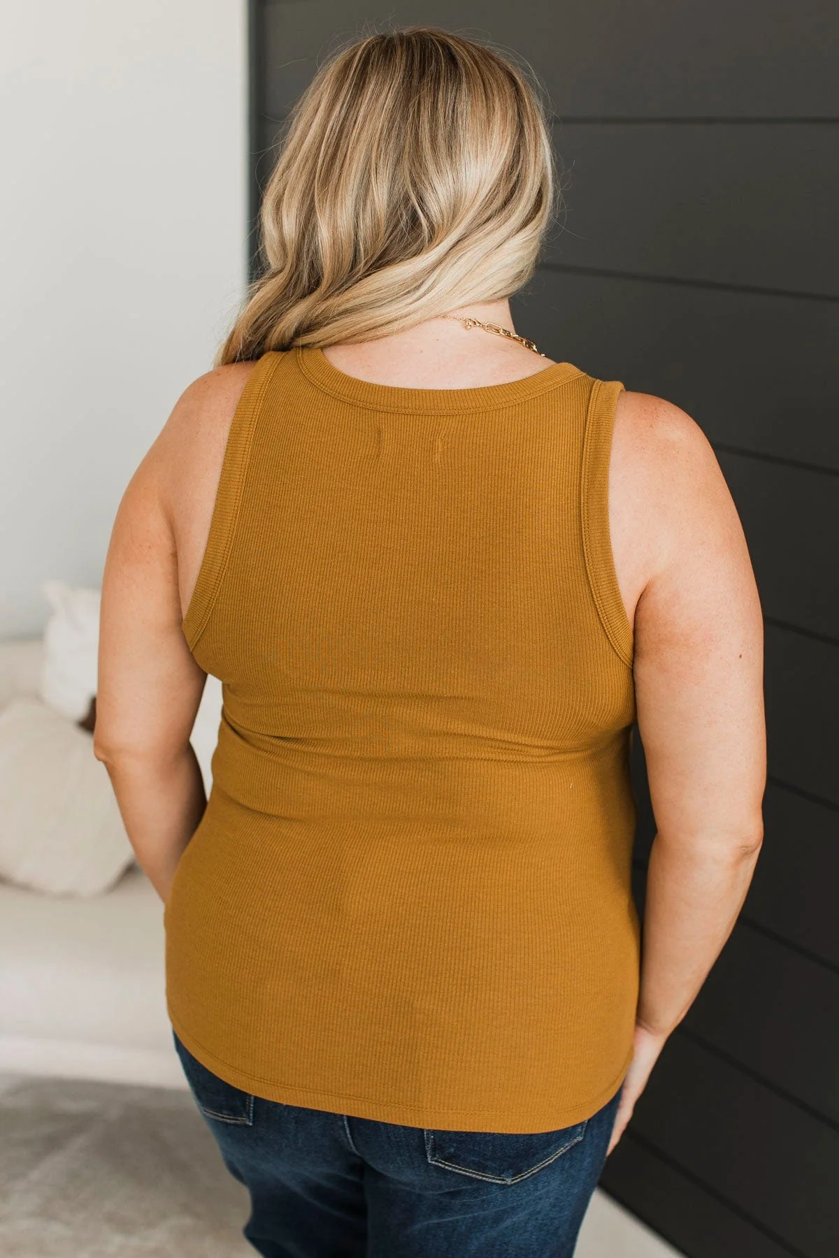 Thread & Supply On The Road Tank Top- Golden Brown - Image 6