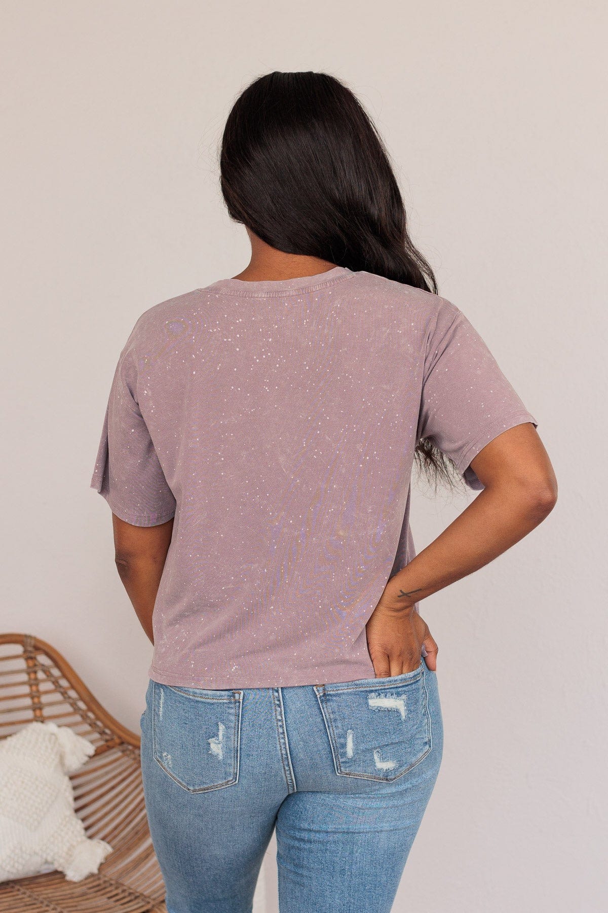 Thread & Supply One For All Speckled Top- Violet - Image 13