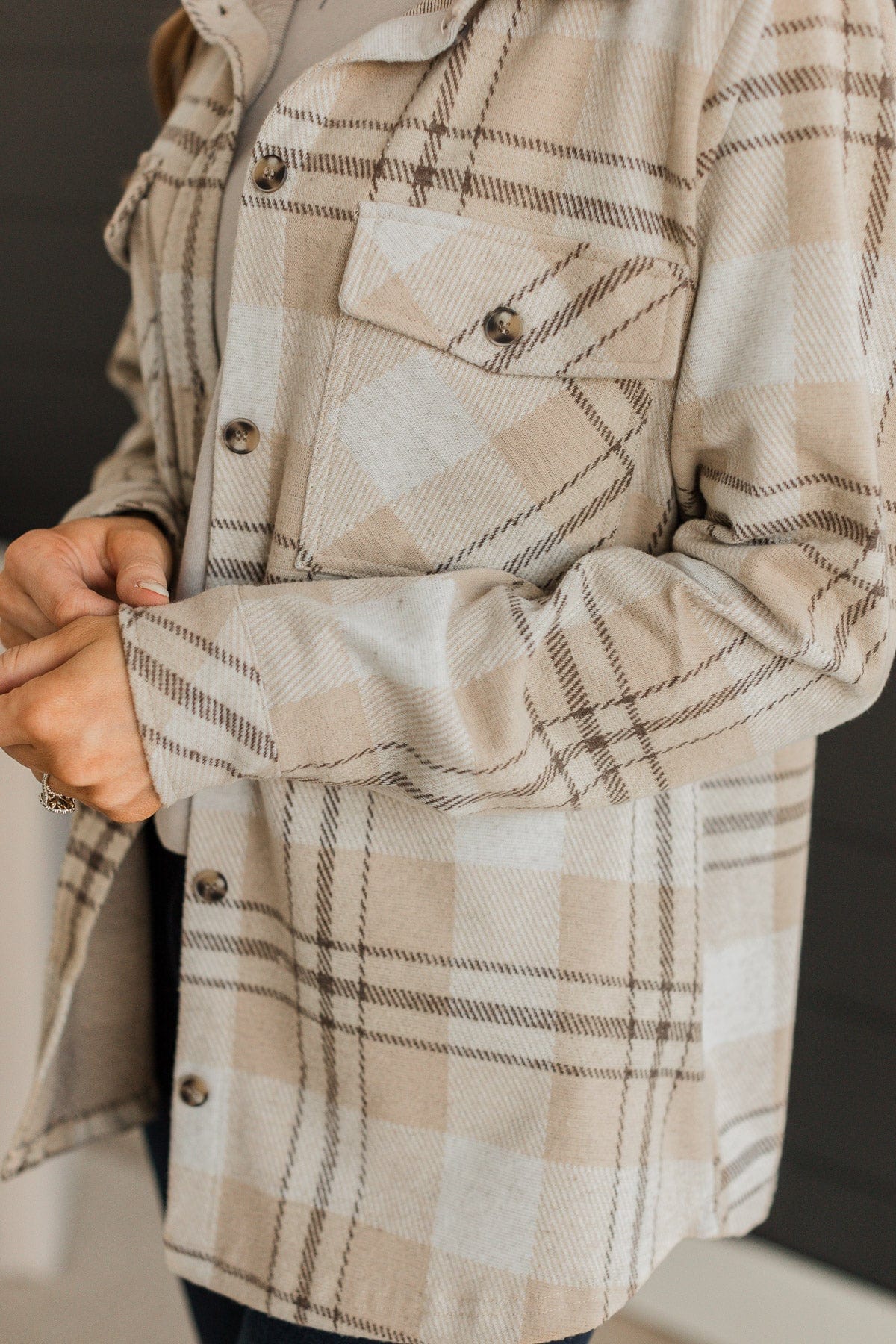 Thread & Supply Whisked Away Jacket- Beige - Image 3