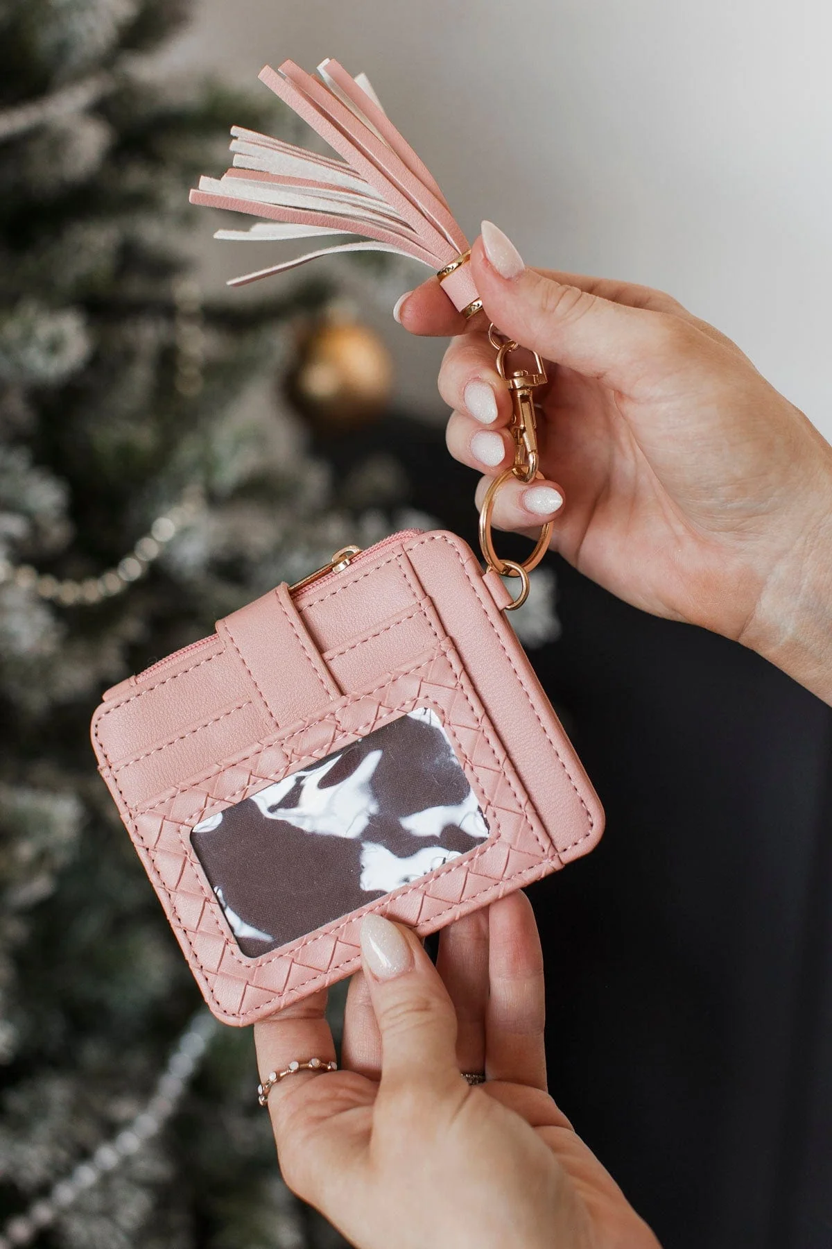 Thriving In Life Tassel Wallet- Pink