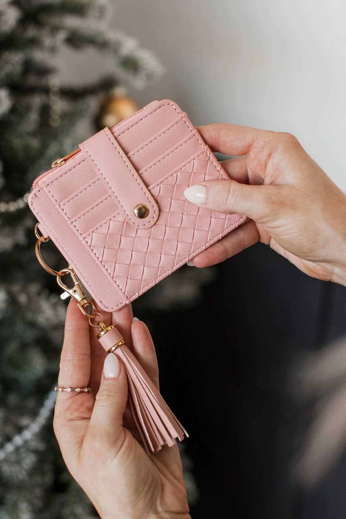 Thriving In Life Tassel Wallet- Pink - Image 2