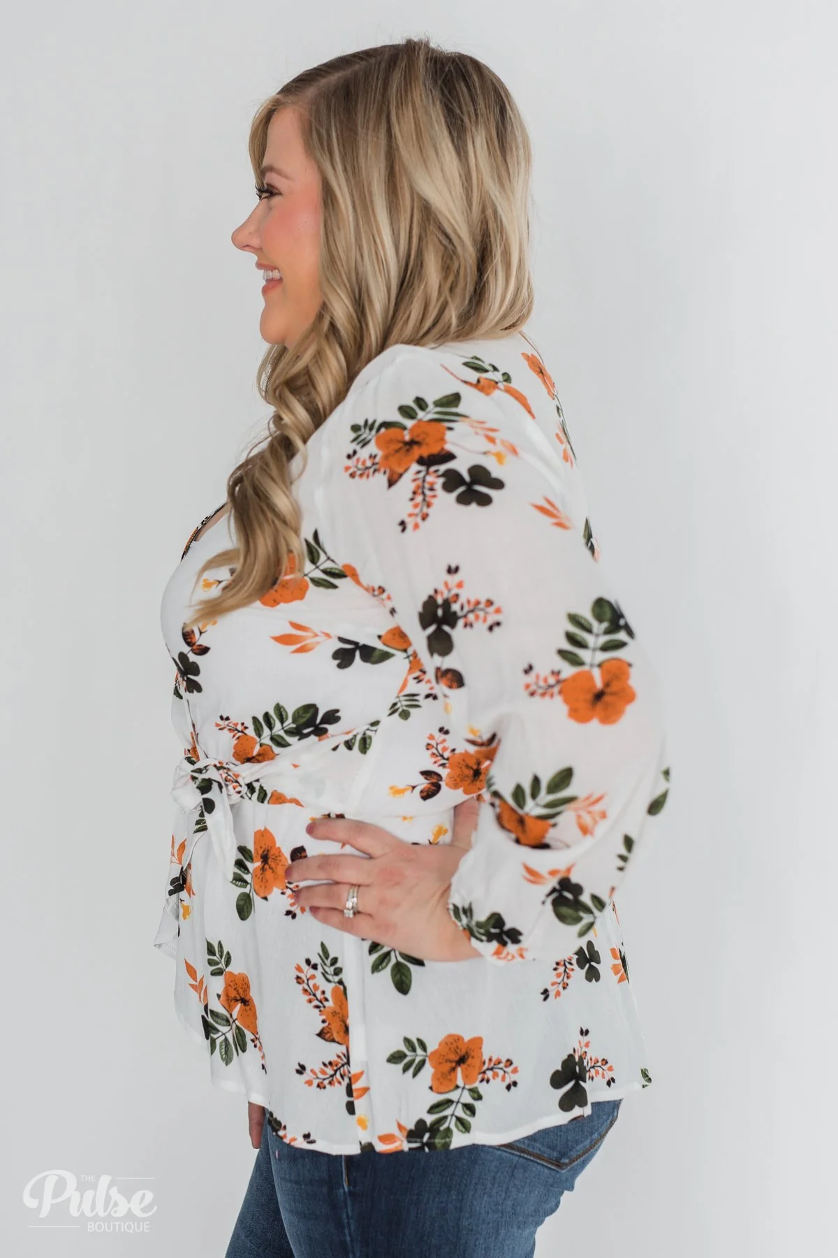 Through the Fields Long Sleeve Blouse - Ivory - Image 21