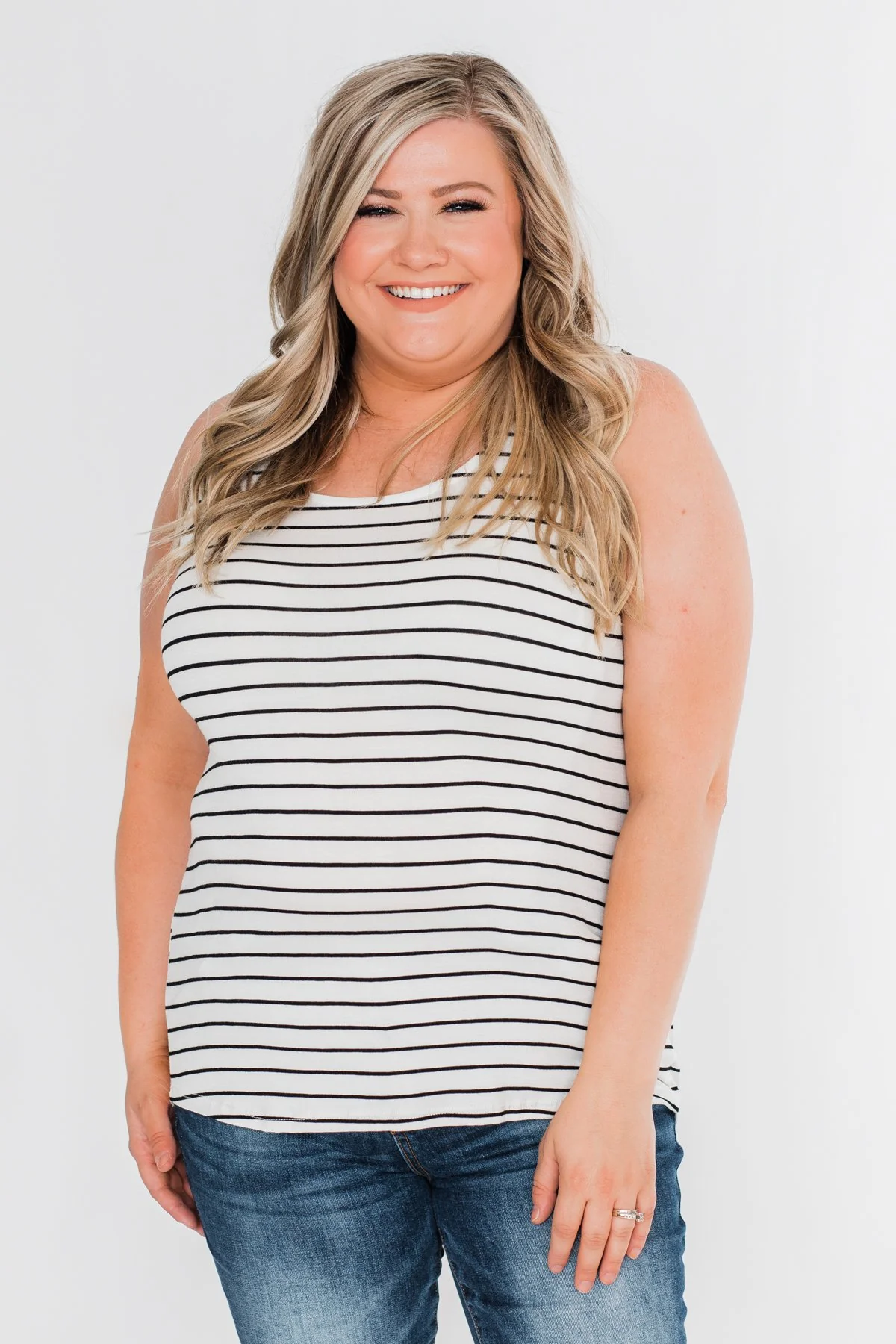 Tied Up In Leopard Bow Tank Top- Ivory - Image 3