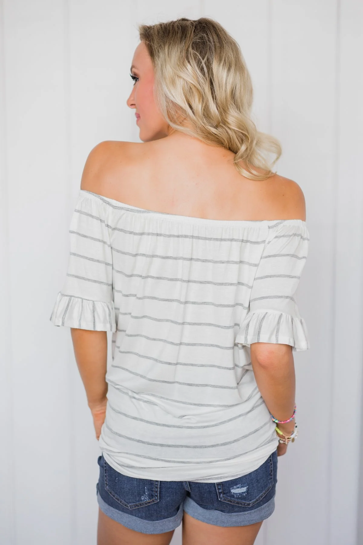 Tied Up in Summer Striped Top - Image 5