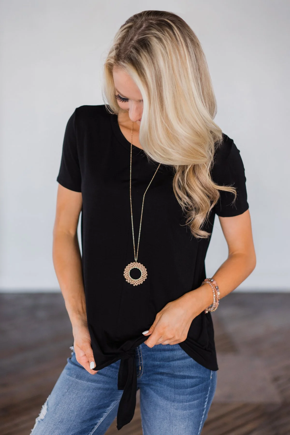 Tied Up In You Top- Black