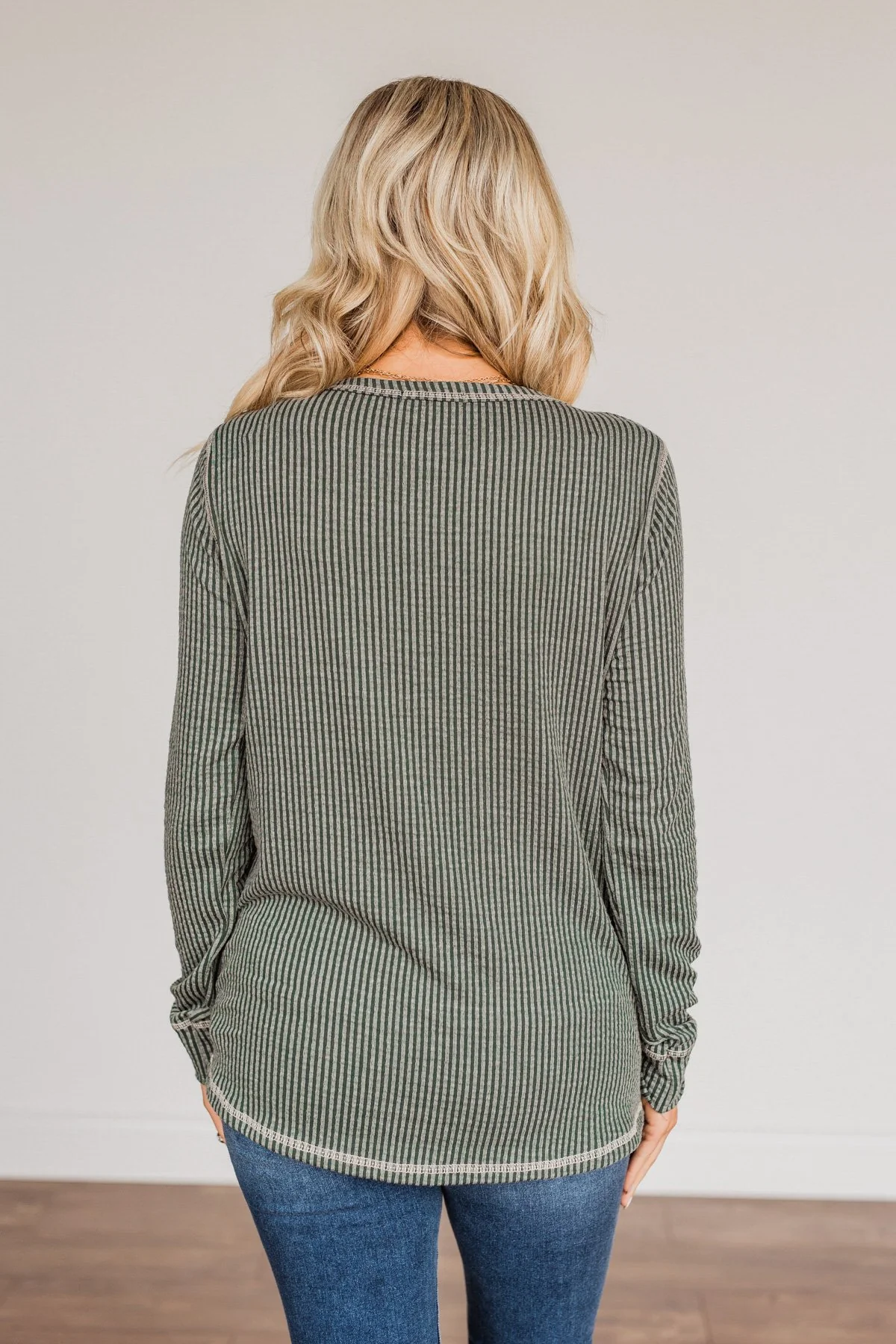 Time To Be Jolly Long Sleeve Top- Olive - Image 10