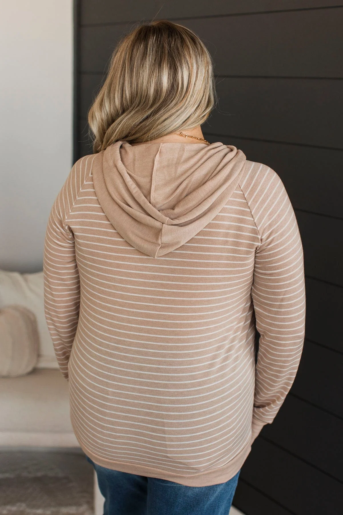 To Be Continued Hooded Top- Light Taupe - Image 8